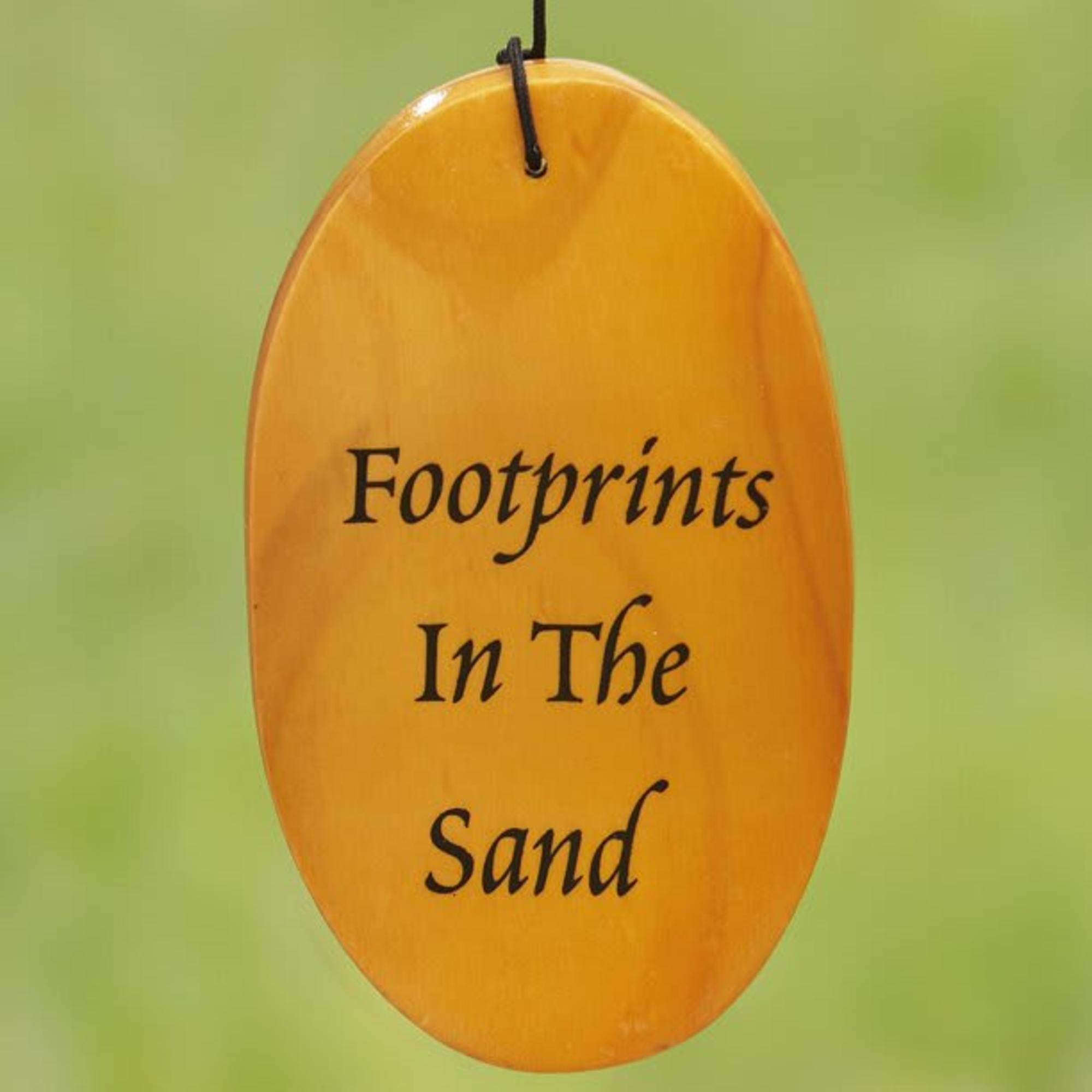 This 33&rdquo; wind chime features a touching sentiment that soothes a grieving