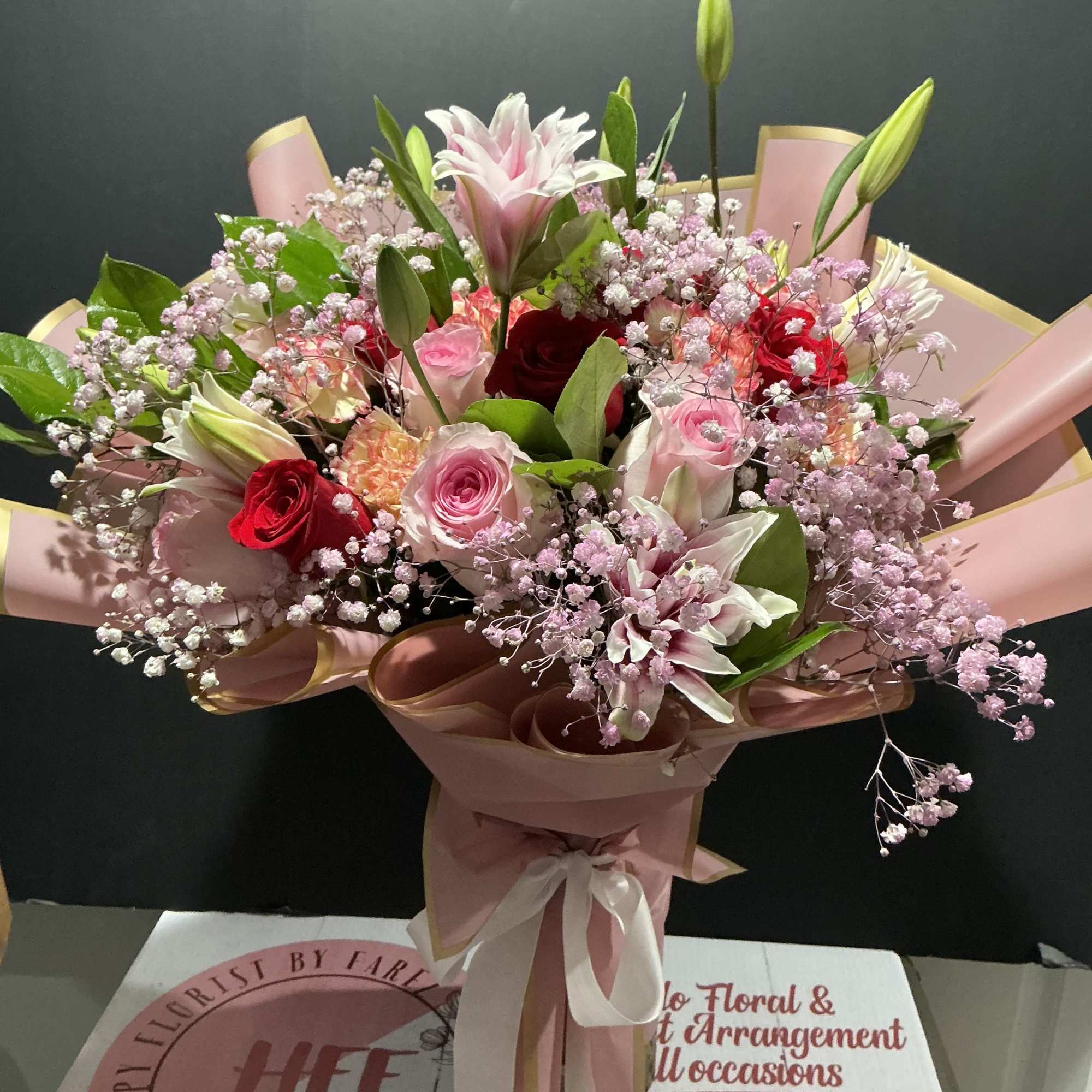 Roses, lilies, carnations and more are bright colors to show gratitude a