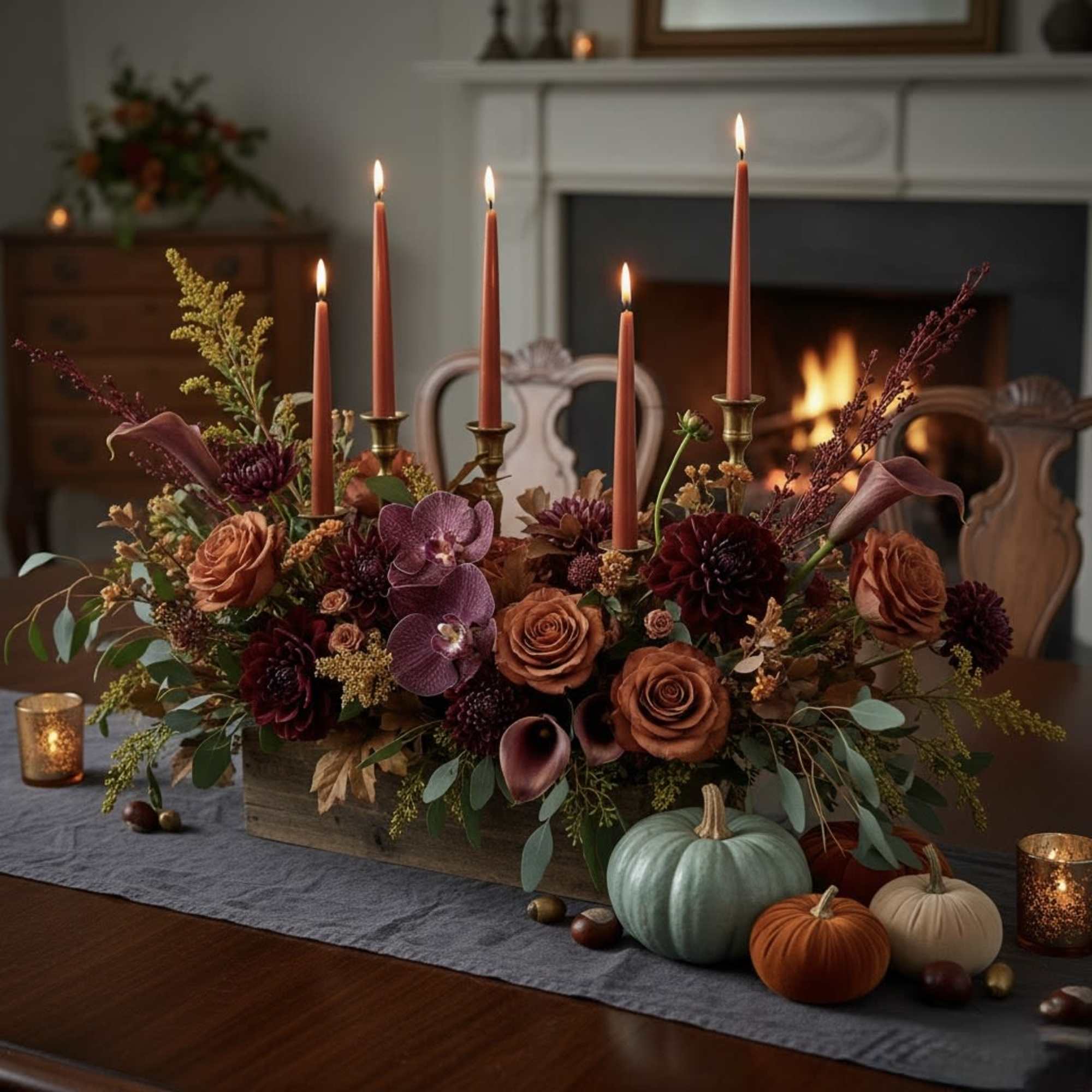 Cozy up to the enchanting glow of our Rustic Charm &amp; Candelight
