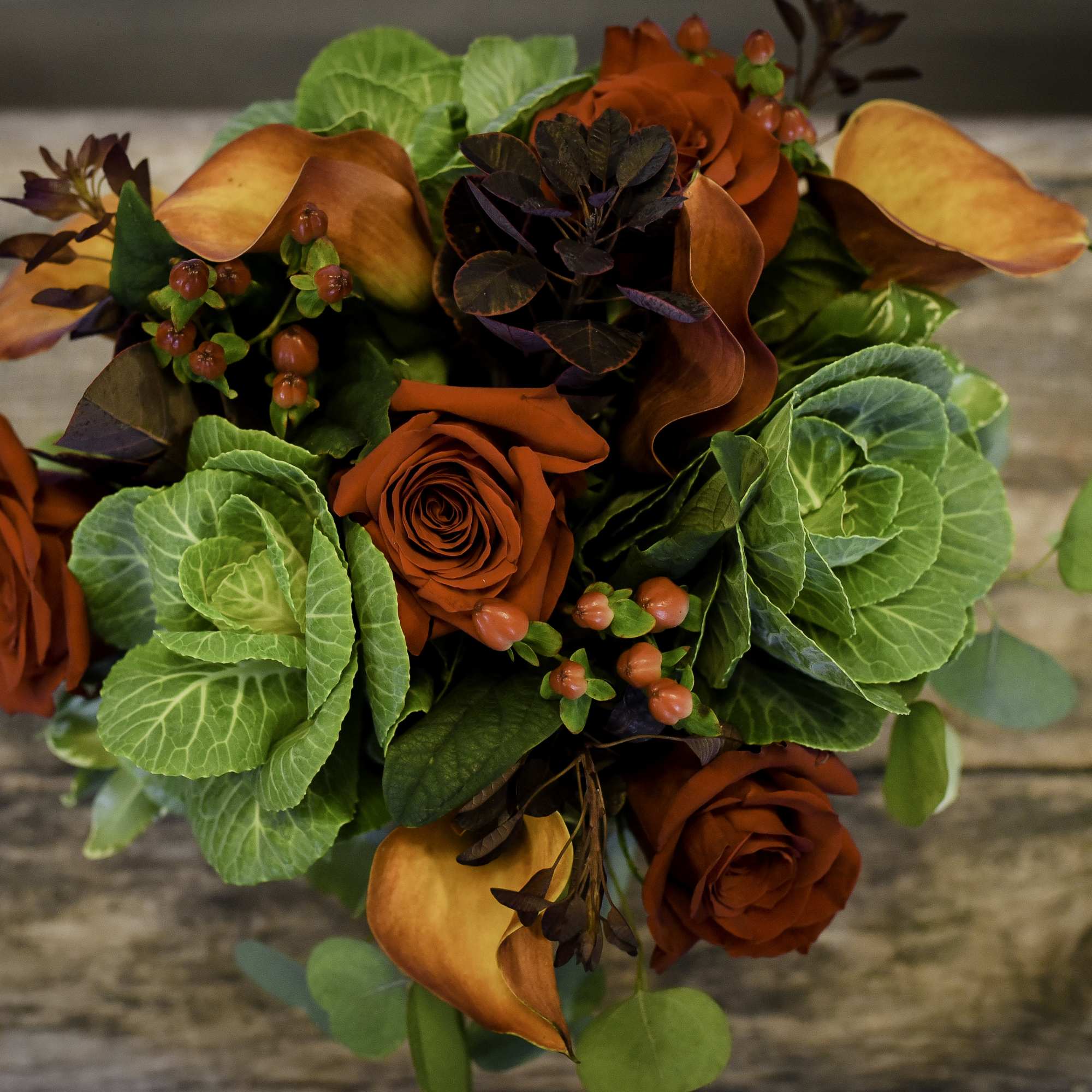 Deep, rich fall tones to bring out the season.