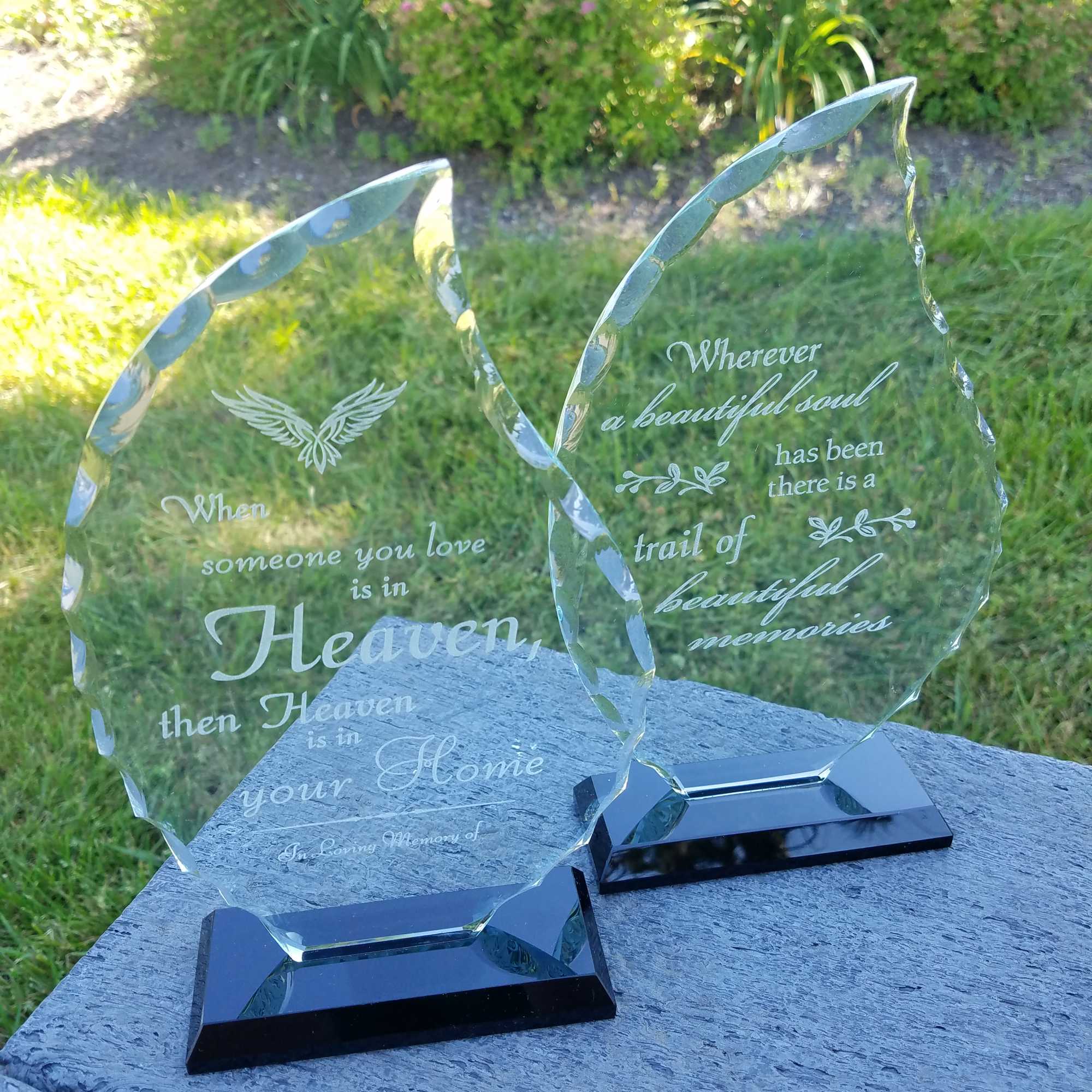 This beautiful piece can be personalized as a special tribute.  Add