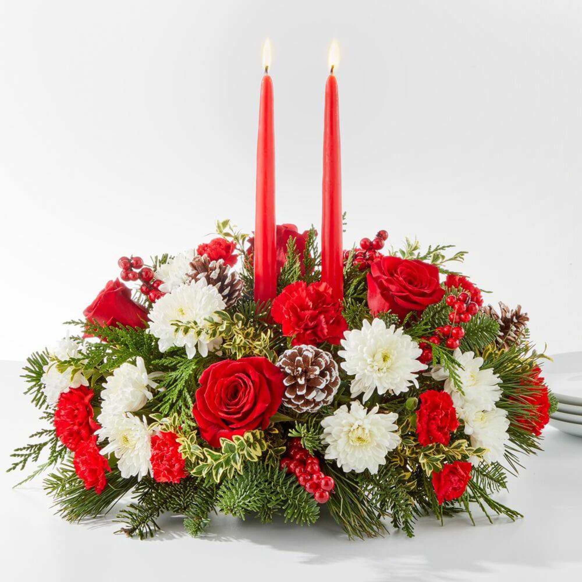 Elevate your holiday celebrations with our Holiday Soiree Centerpiece, designed to impress