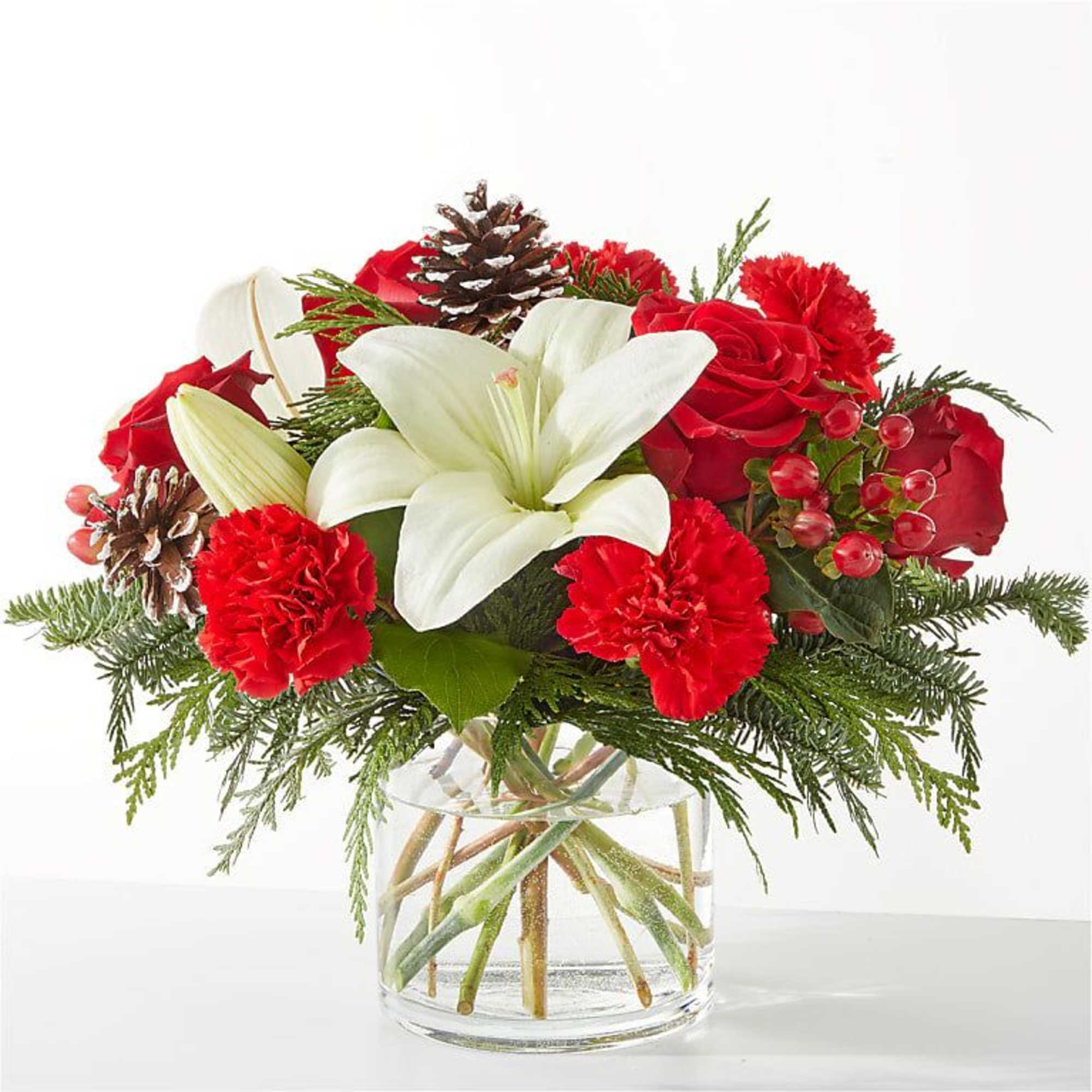 Infuse your holiday season with radiant cheer and vibrant blooms, designed to
