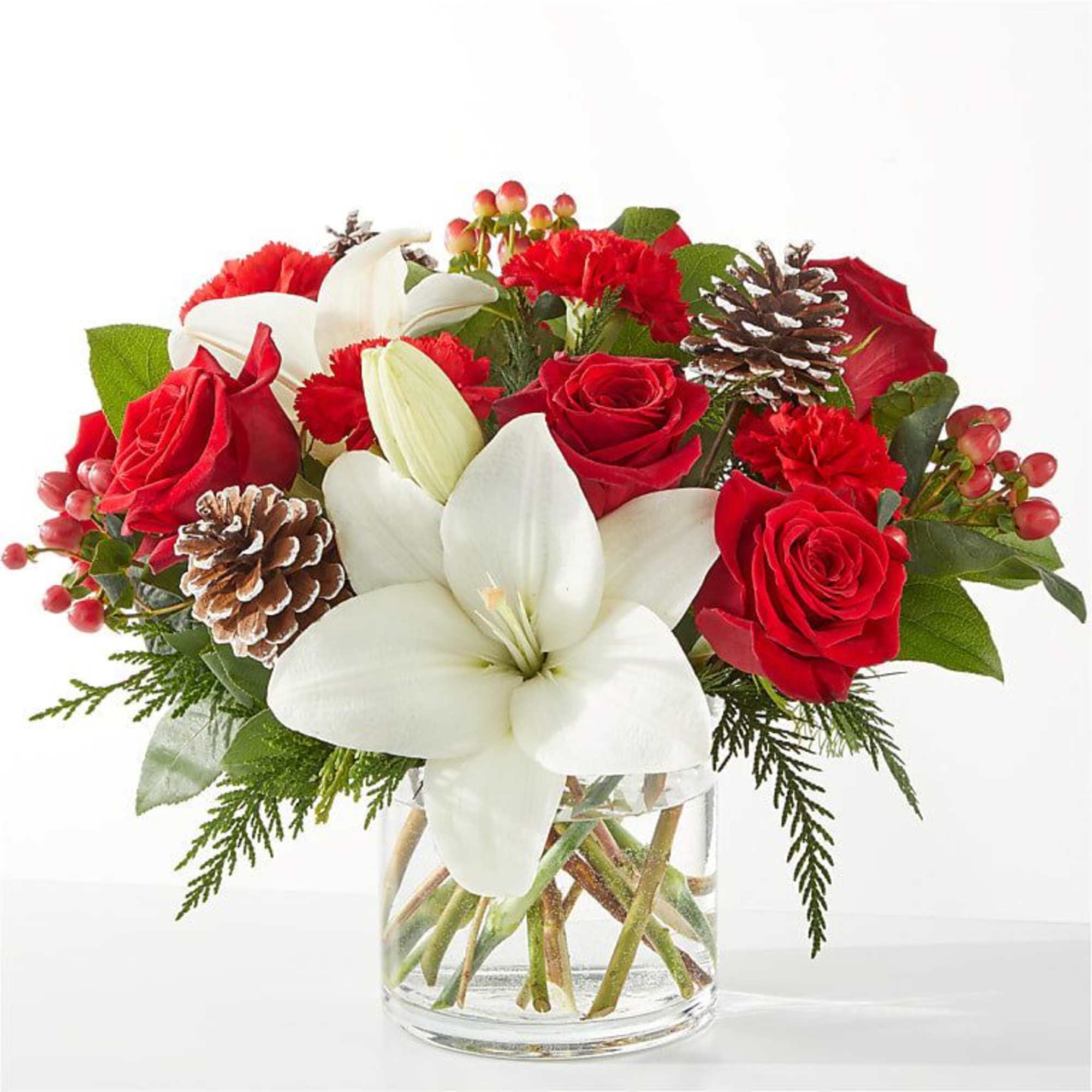 Infuse your holiday season with radiant cheer and vibrant blooms, designed to