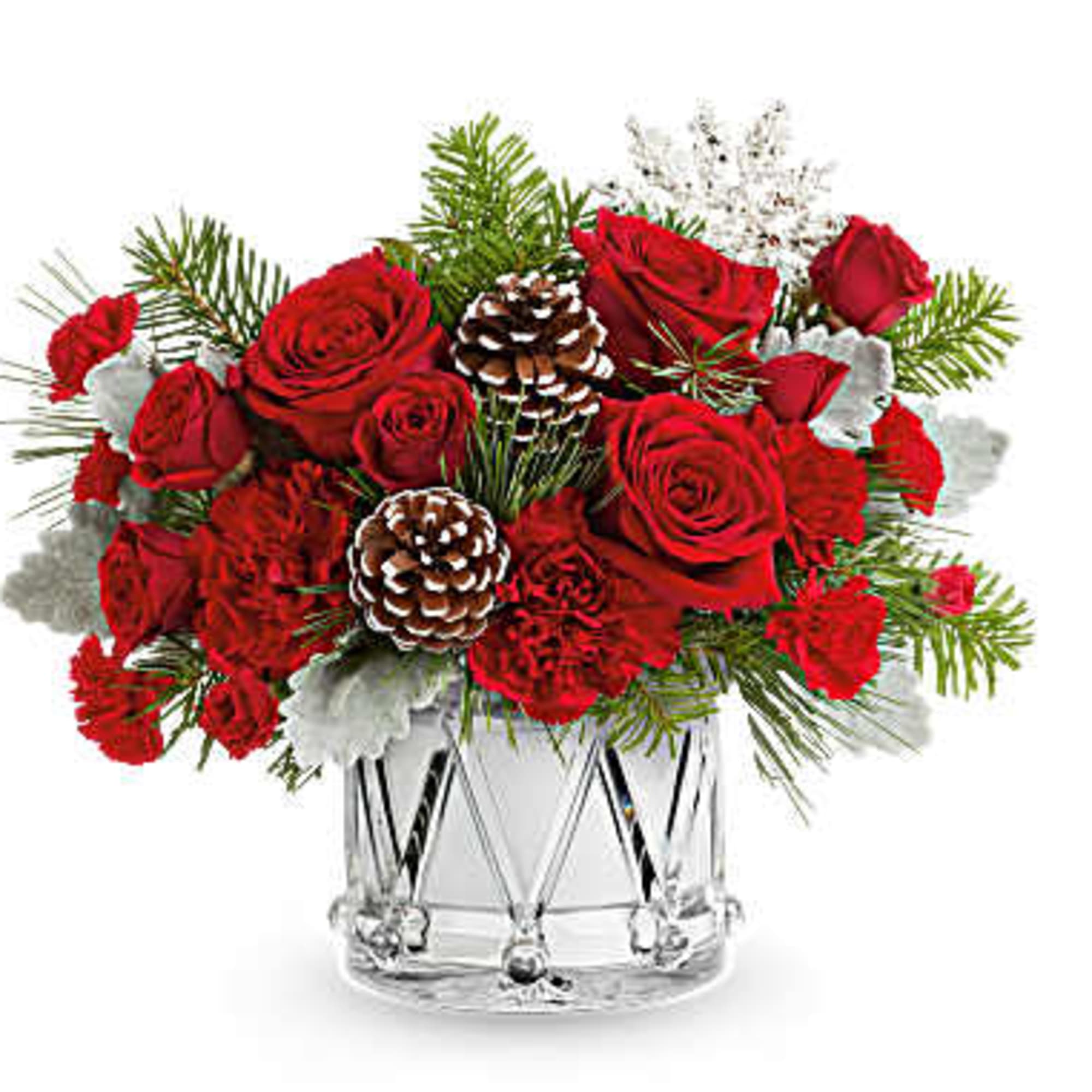 Teleflora&#039;s March of Joy Bouquet brings festive cheer with vibrant red blooms