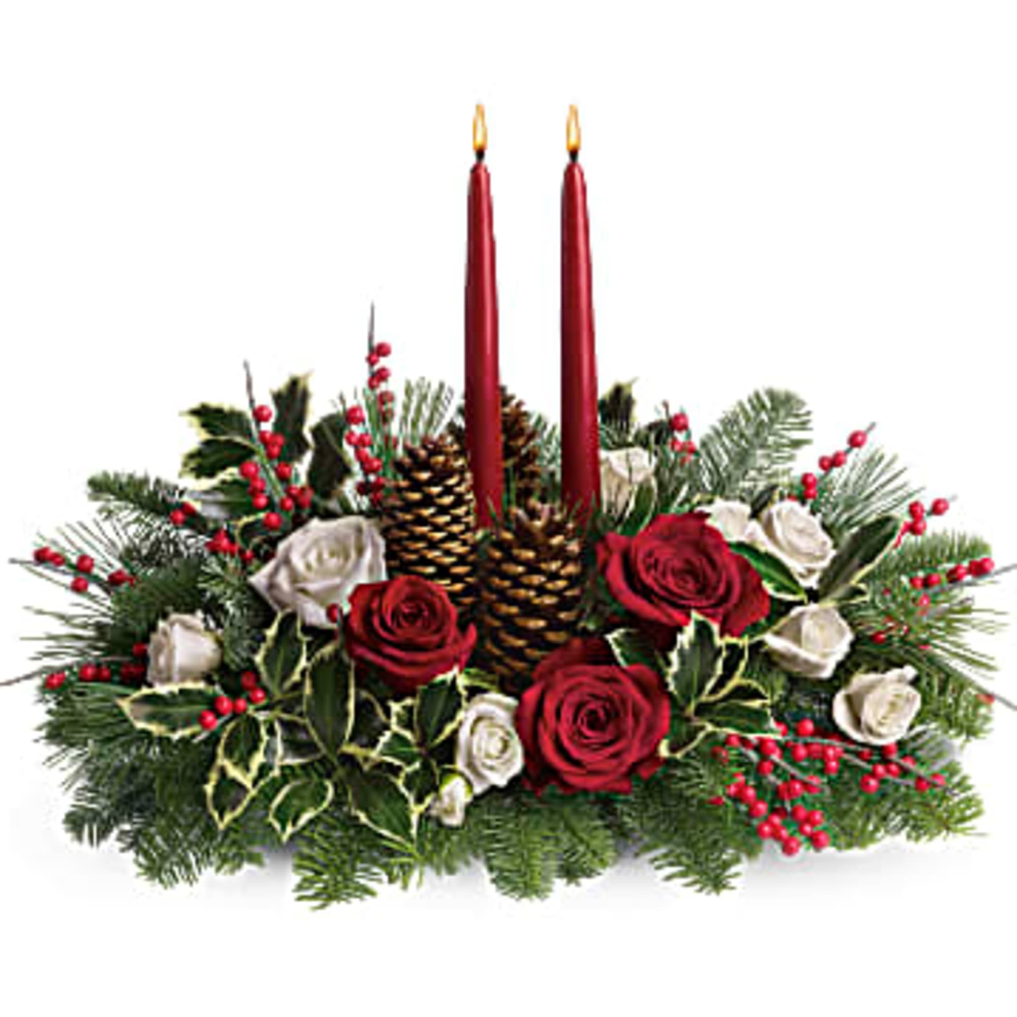 Your wishes for a classic Christmas centerpiece have come true! This elegant