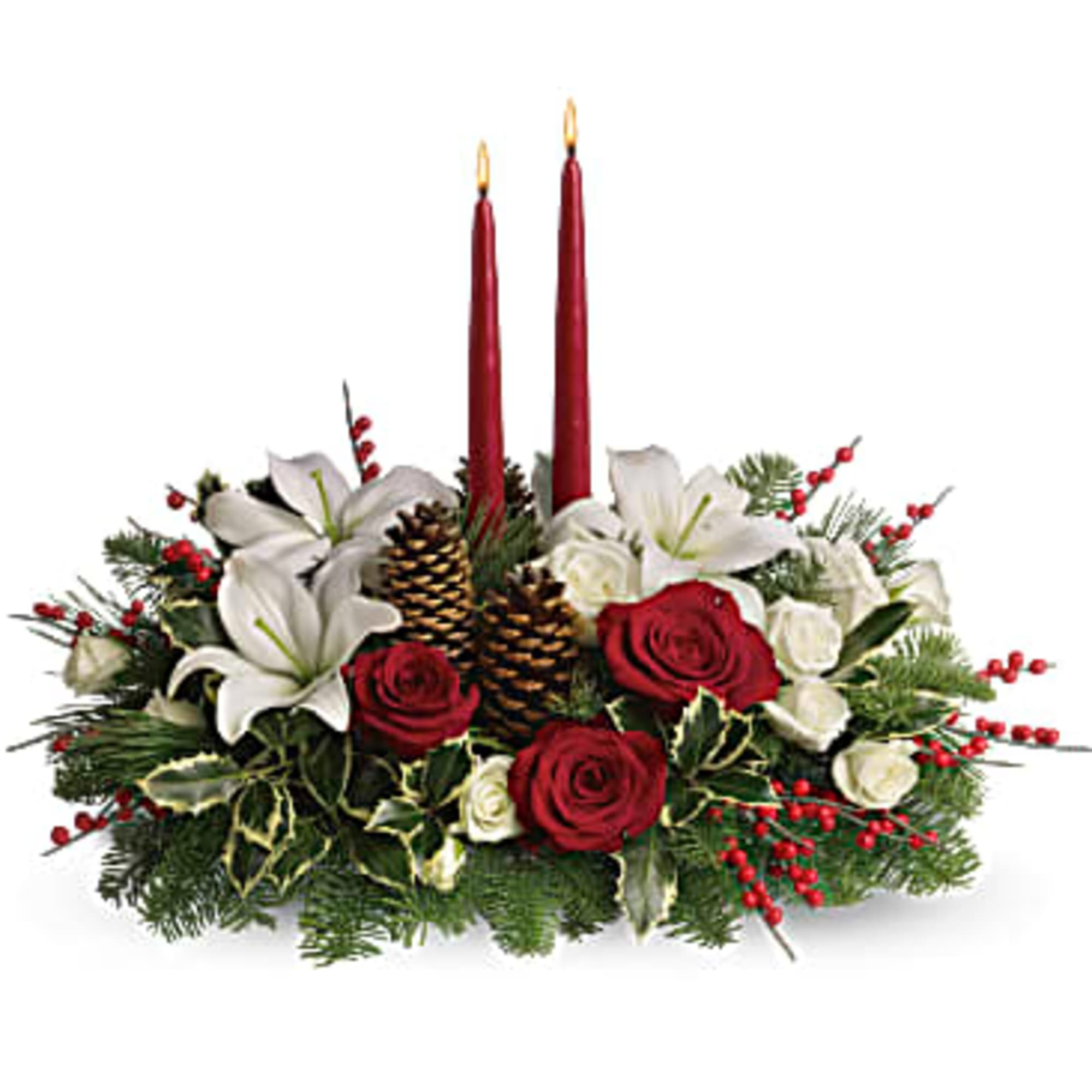 Your wishes for a classic Christmas centerpiece have come true! This elegant