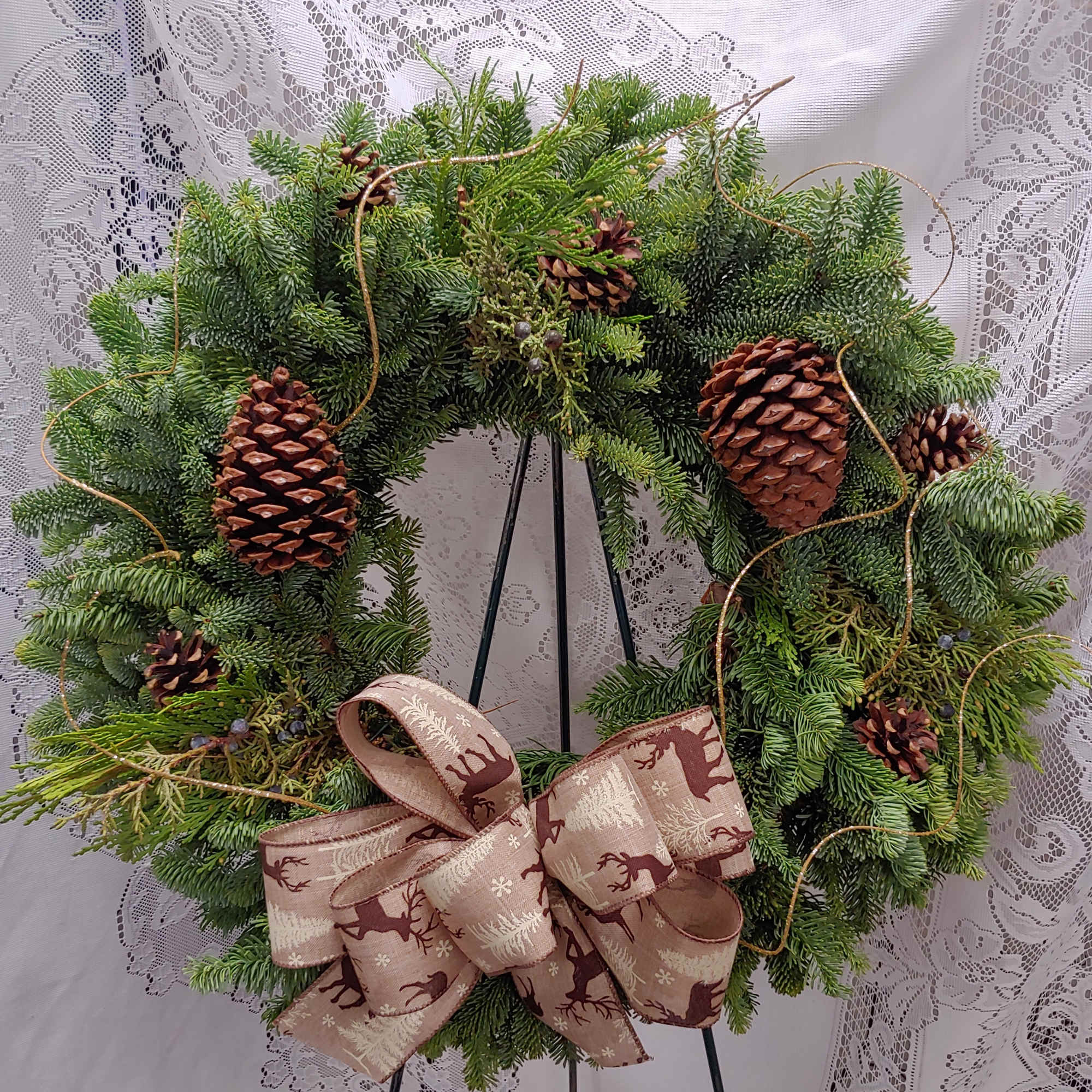 Christmas wreaths, a timeless tradition that starts off the holiday season. Elk