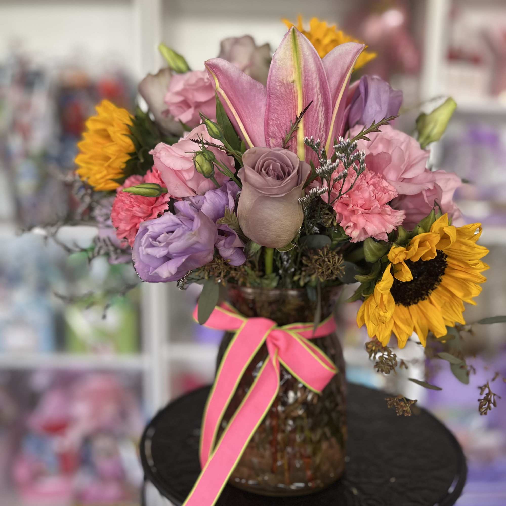 Fresh flowers in vase  