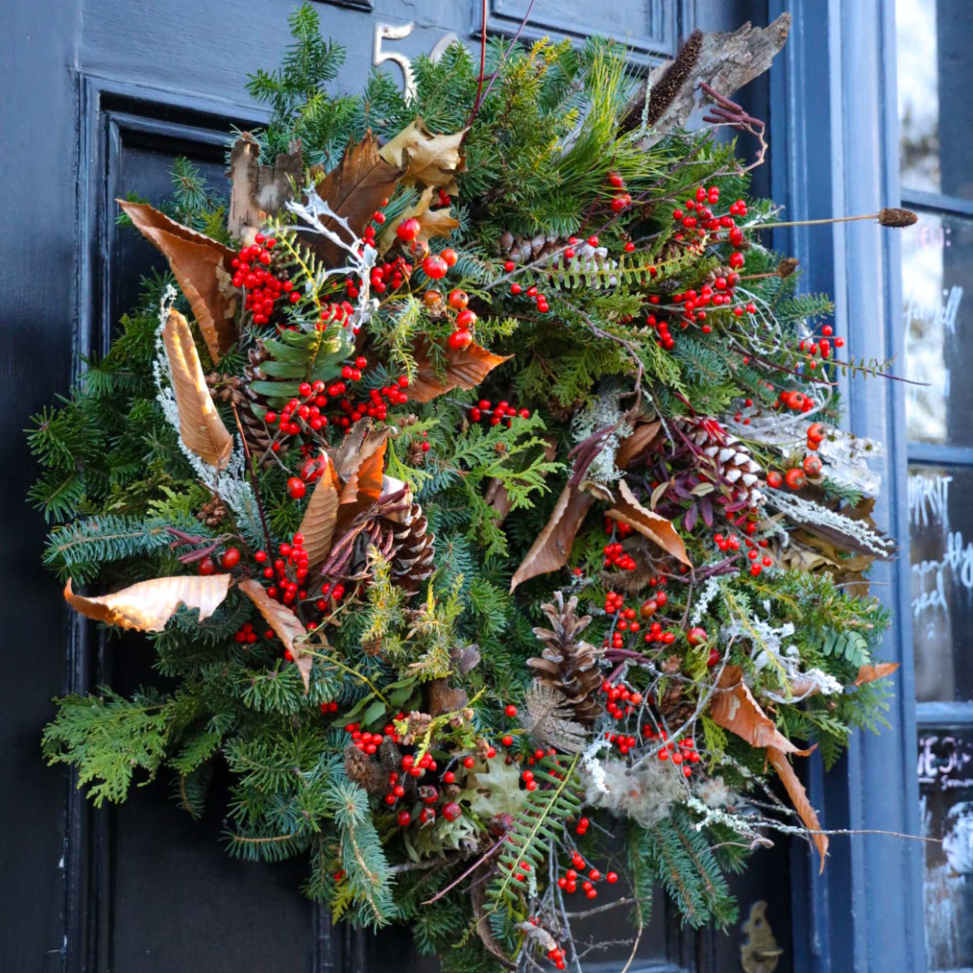 For Winter Wreaths SHIPPED, visit our wreath page. 

Our 18&rdquo; Winter Wild