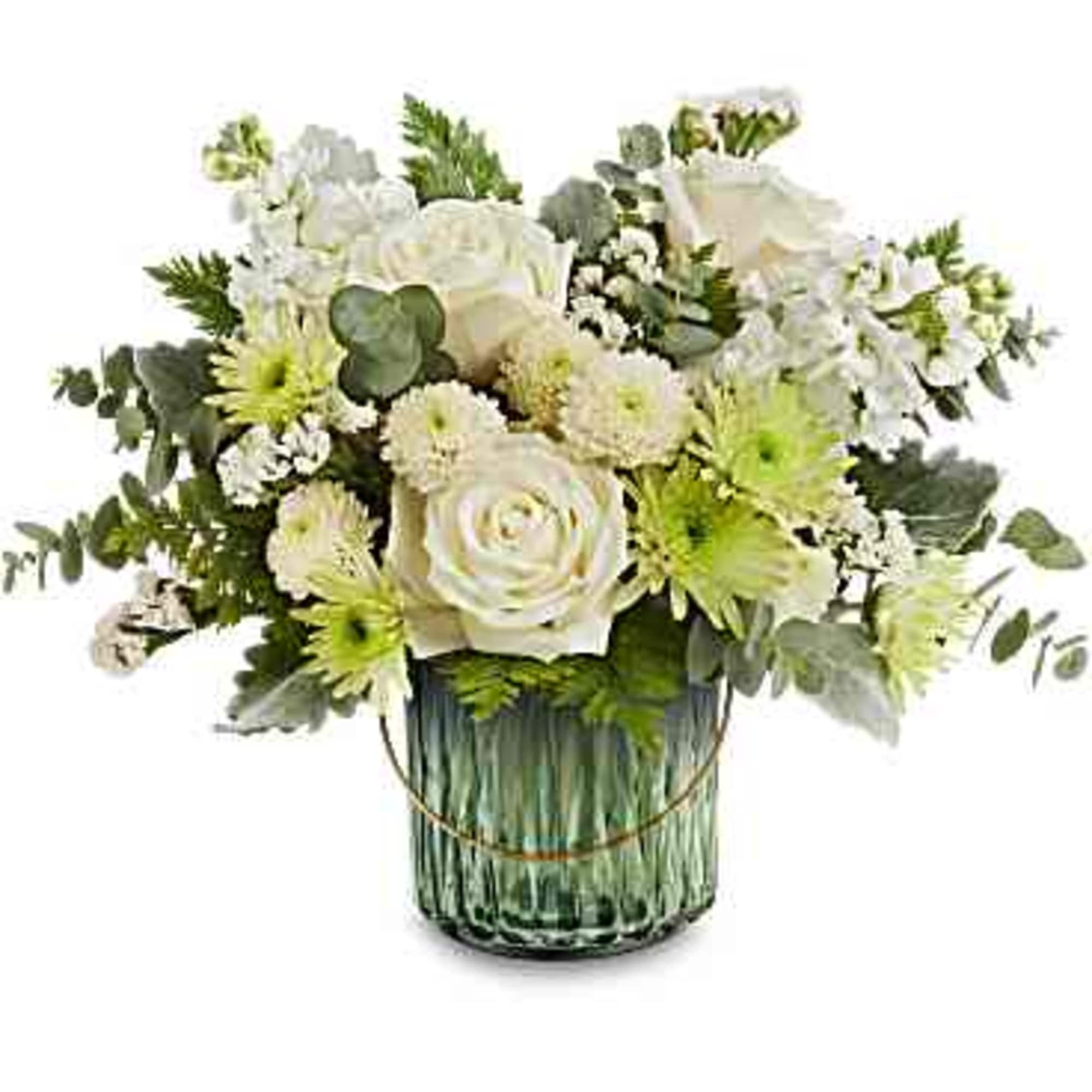 Tranquil Serenity Bouquet is like a peaceful stroll through a serene garden.