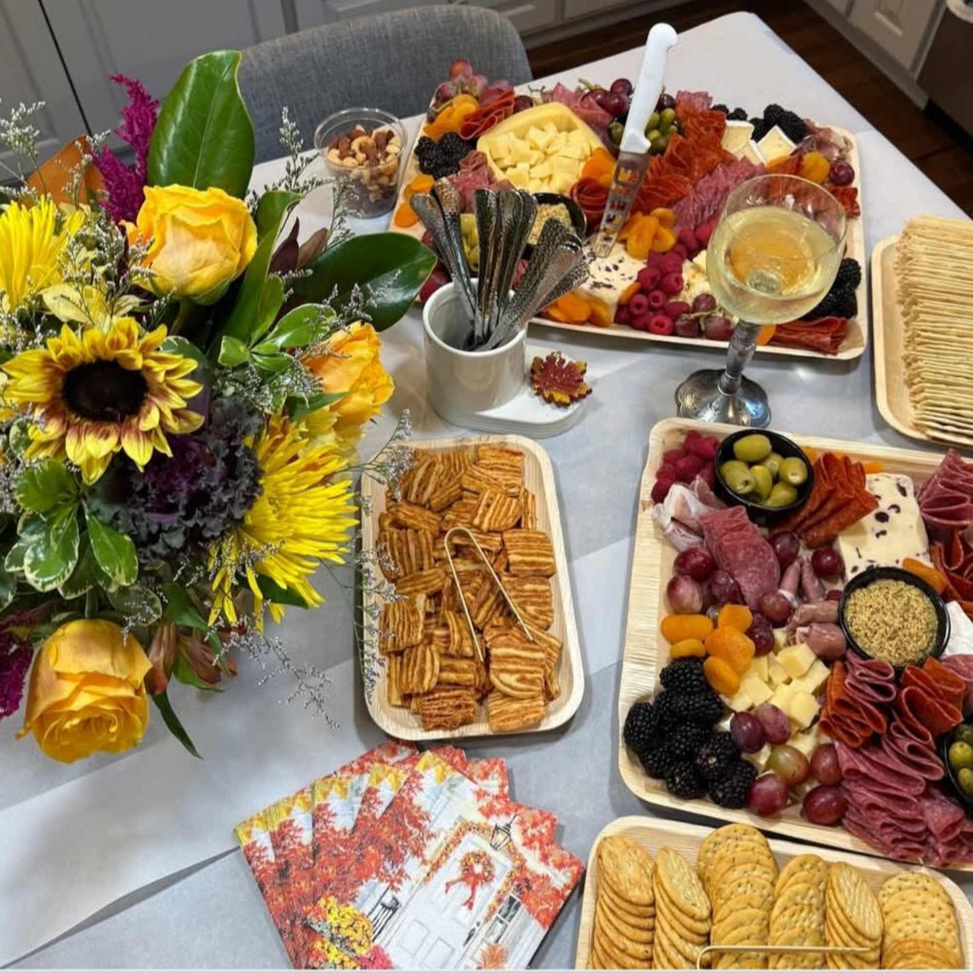 We are so excited to offer our Made to Order Charcuterie Boxes!!