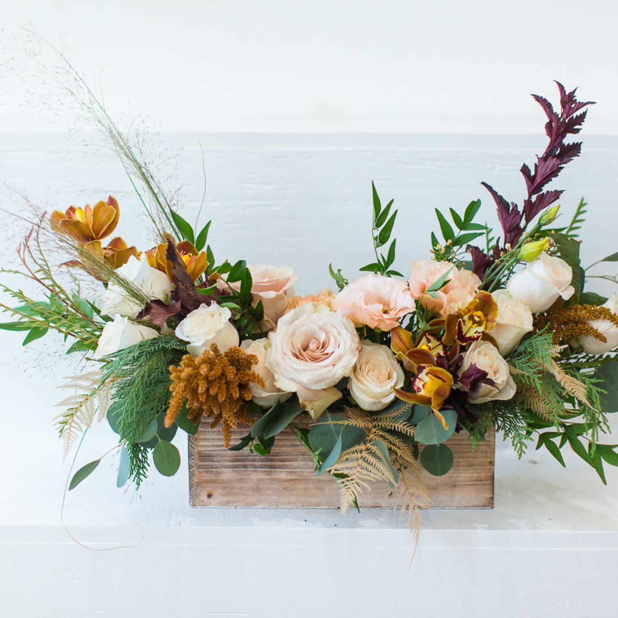 Our most-requested Thanksgiving centerpiece, perfect for holiday tables, gatherings, and warm seasonal