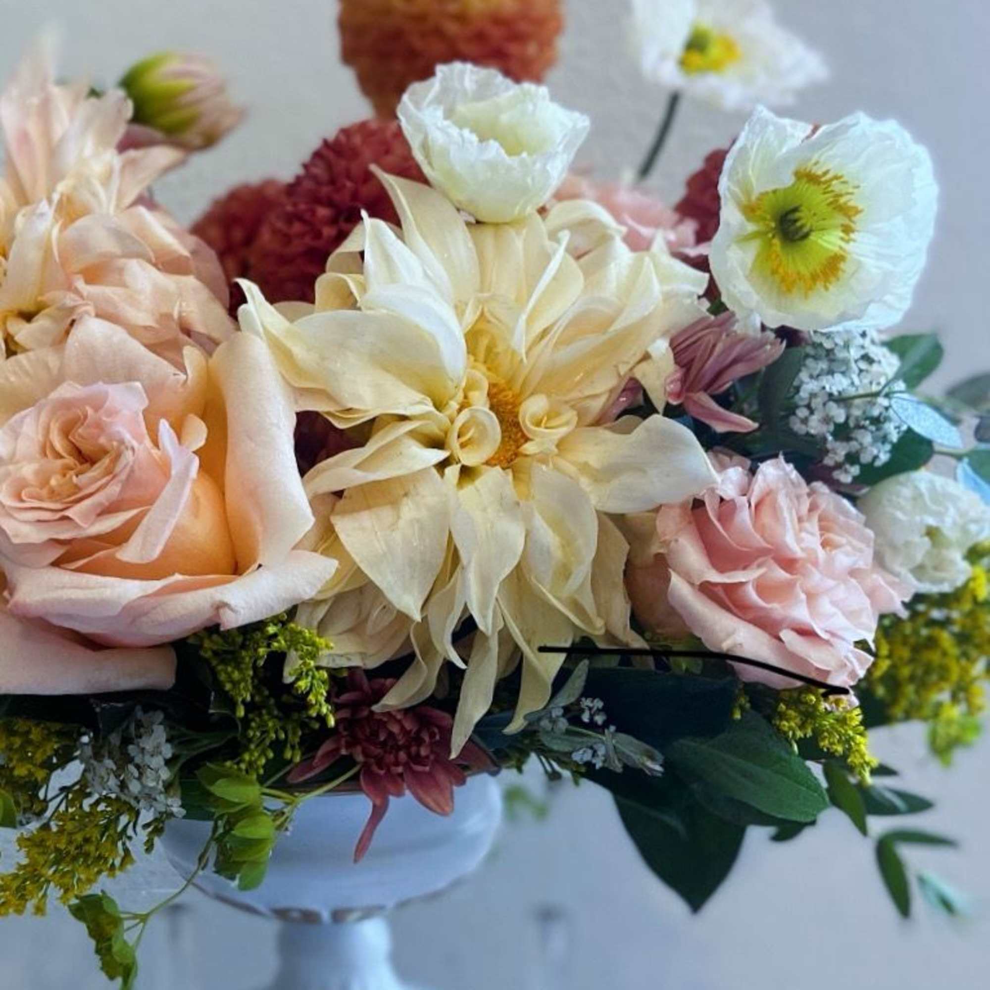 **Please Note: for this arrangement, blooms will vary depending on in-season availability.