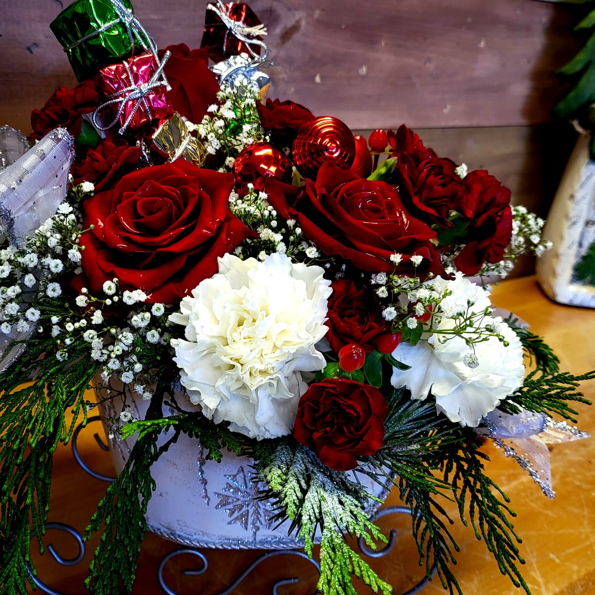 Let Santa come in on a sleigh to your home this season.