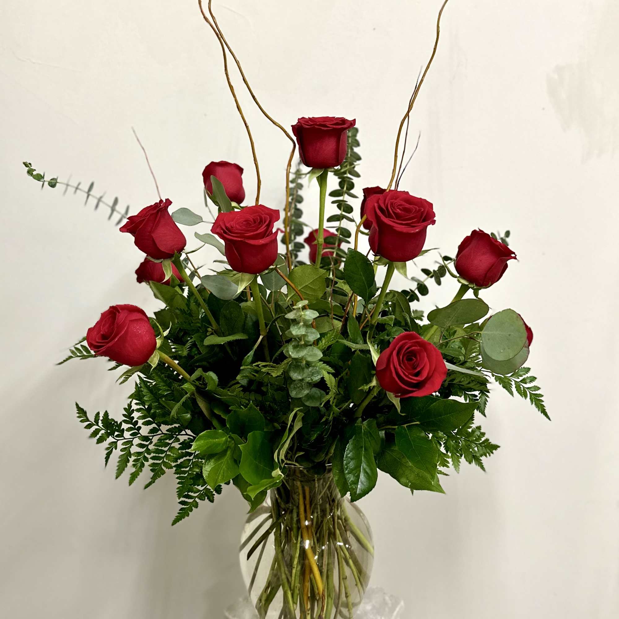 Roses are red, violets are blue, these premium red roses arranged by
