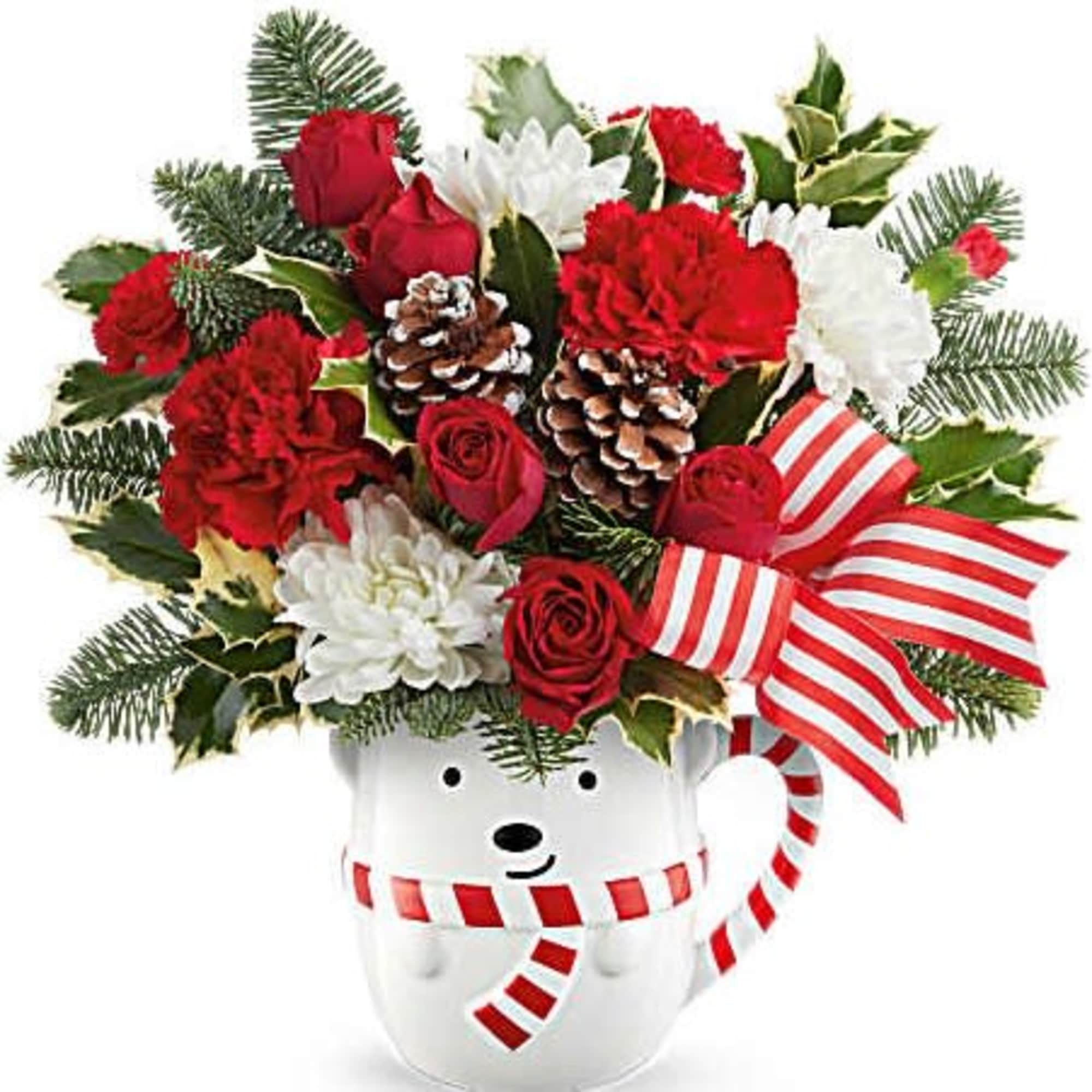 Send warm holiday hugs with Teleflora&#039;s Send a Hug&reg; Cozy Cub Wish