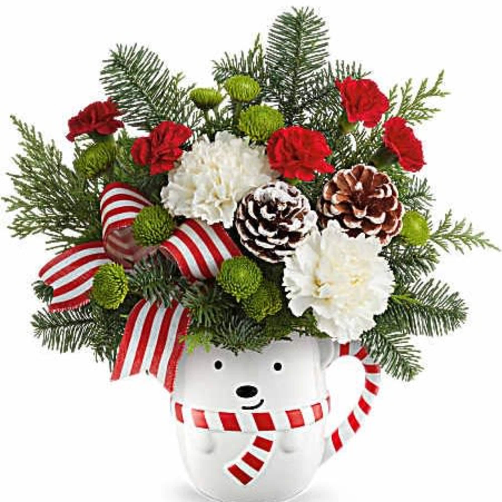 Teleflora&#039;s Send A Hug&reg; Bear Hugs &amp; Wishes Bouquet delivers holiday smiles!