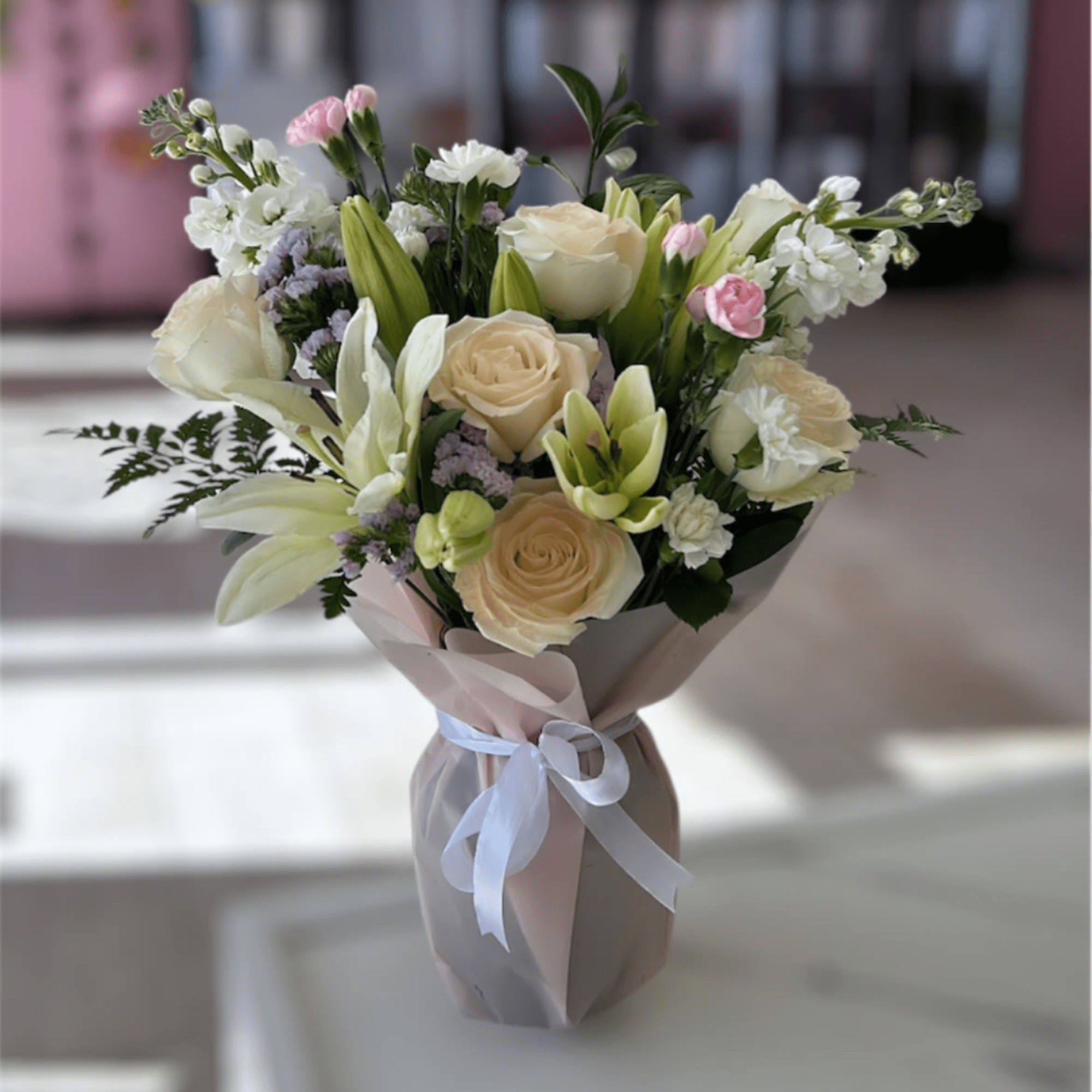 Please note that florists may need to make substitutions based on inventory