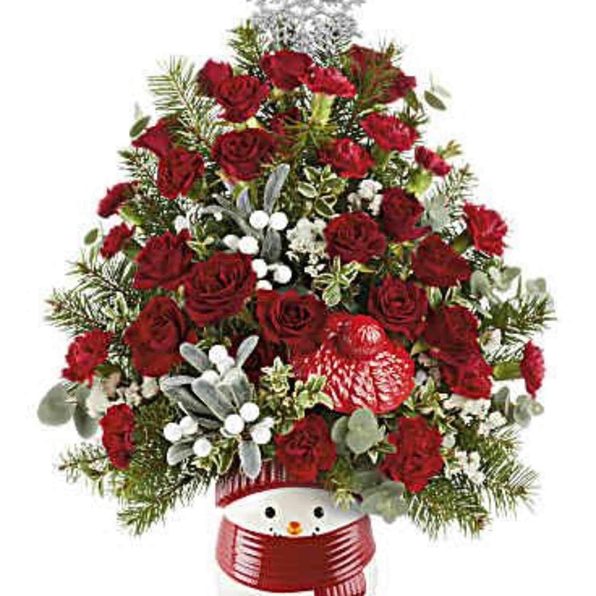 Surprise someone special with a charming Christmas bouquet delivered in a festive