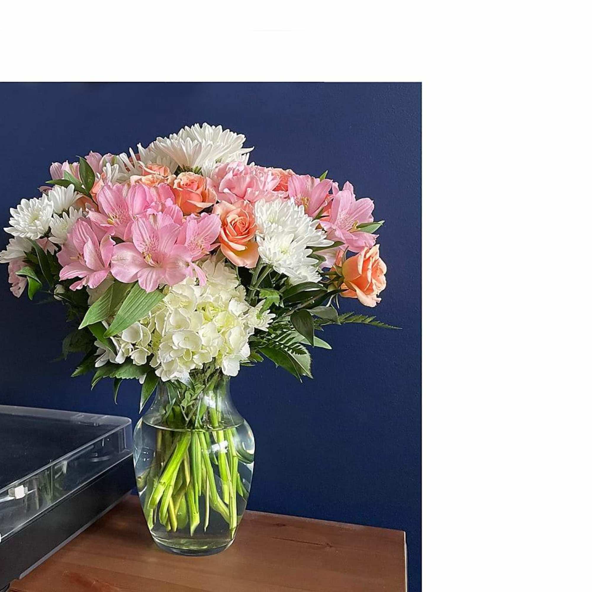 It&#039;s just, a little blush! Whoever you&#039;re sending this bouquet to, your