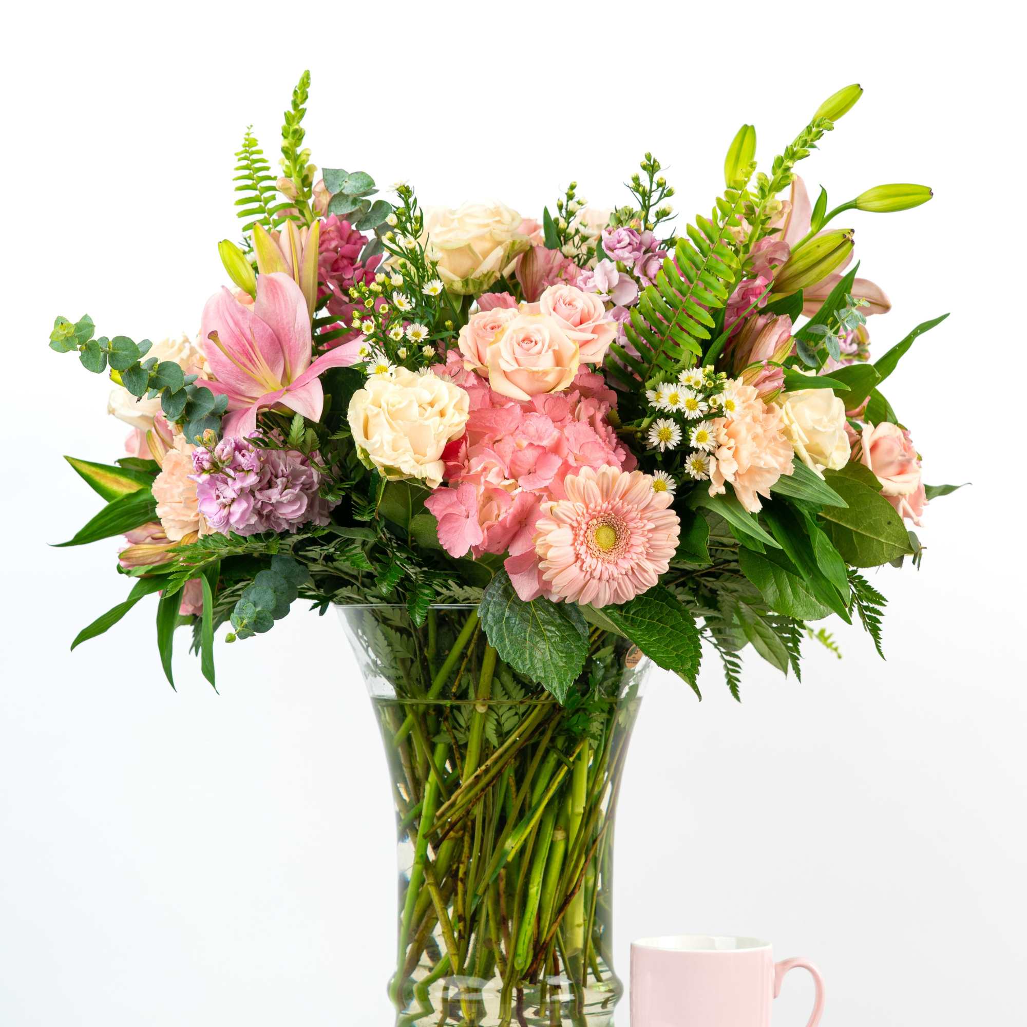 Our Timeless Collection&#039;s Blush Blooms features elegant blooms in soft blush hues