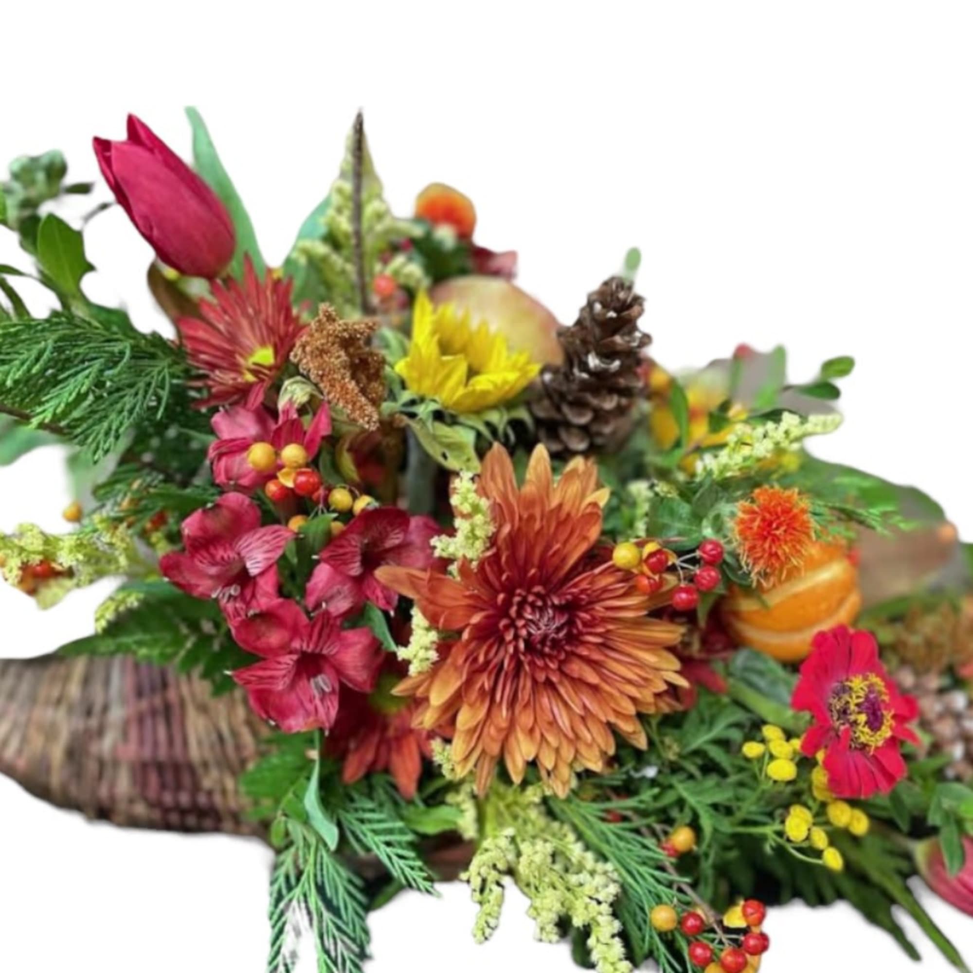  This is the perfect centerpiece for this season! Receive fresh fall