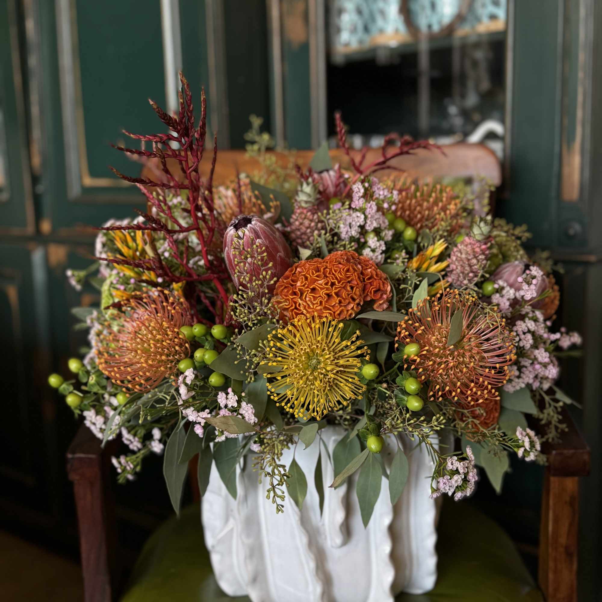 Elevate your space with our &#039;Tropical Lovers&#039; arrangement&mdash;featuring an exotic mix of