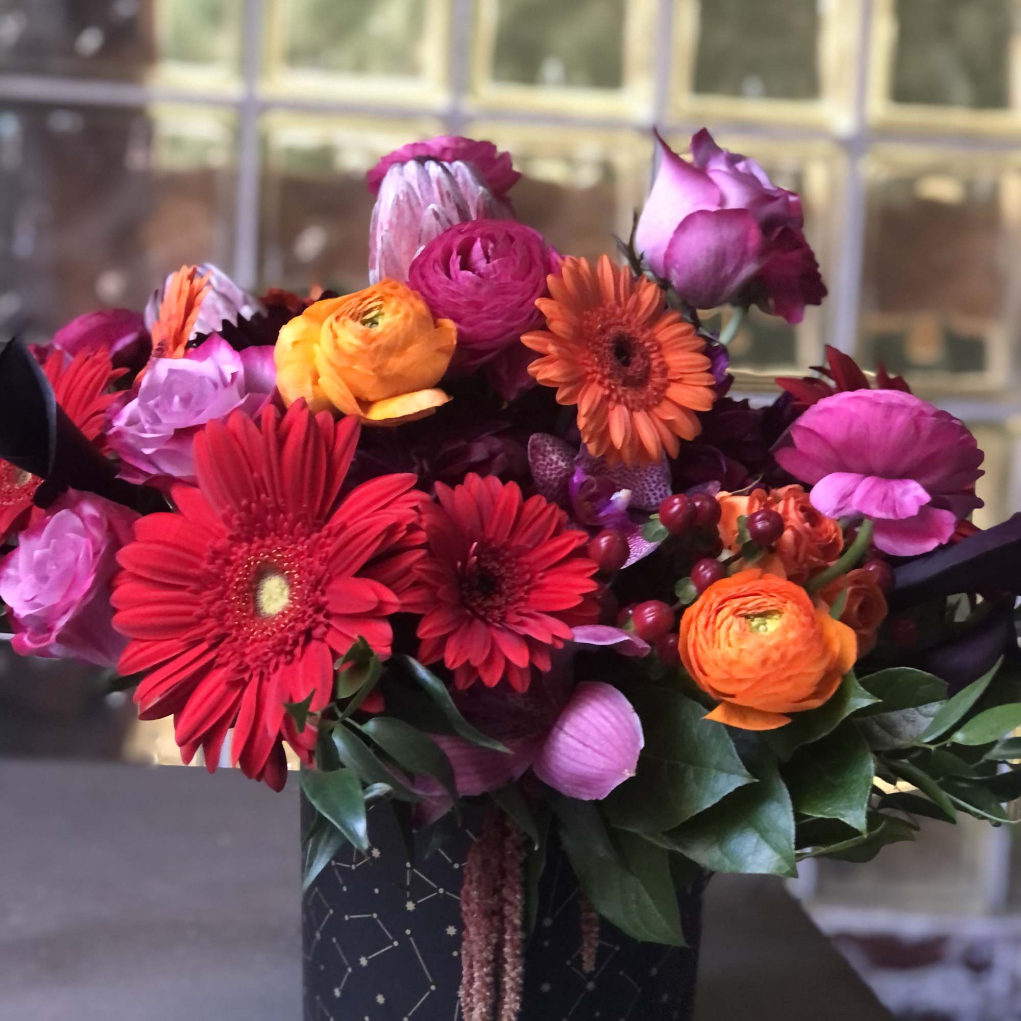 A vivid collection of  bold hues with lasting beauty, presenting roses