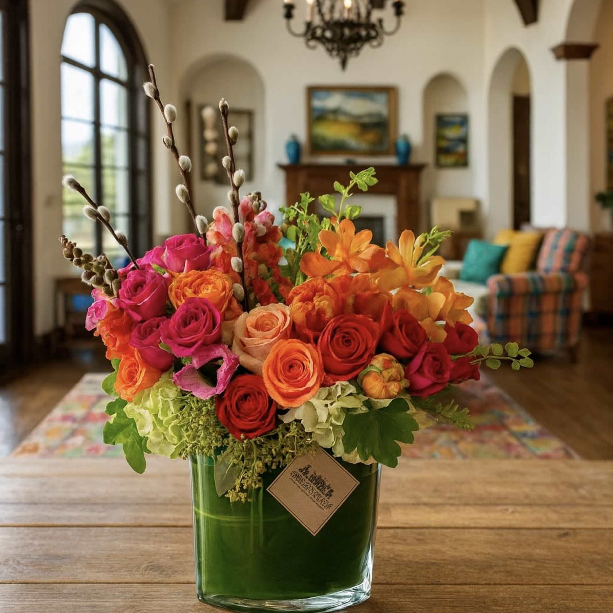 Experience effortless elegance with the Buena Vista Arrangement, a vibrant floral design