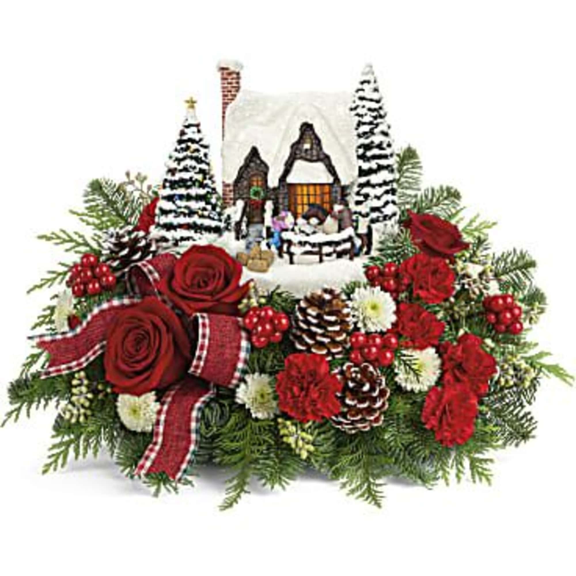 Warm their hearts with this charming country scene of a father and