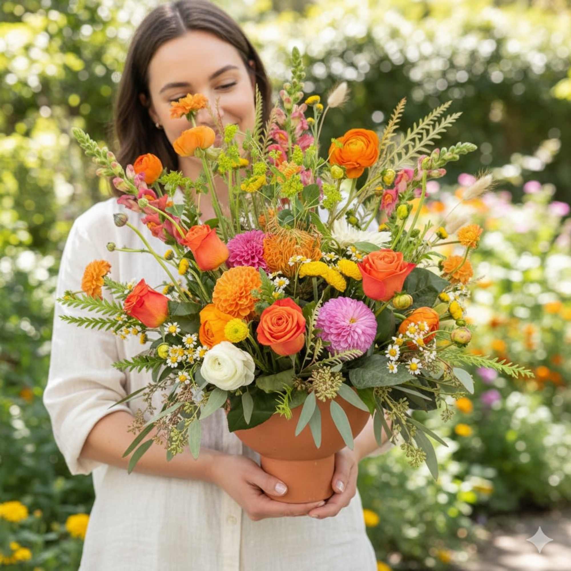 Mix of colorful blooms 