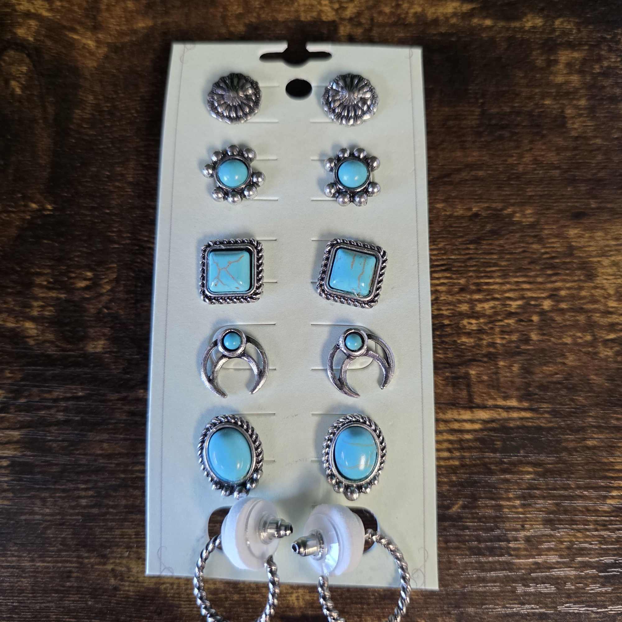 - 6 earring pairs 
- Post back
- Lead &amp; nickle compliant