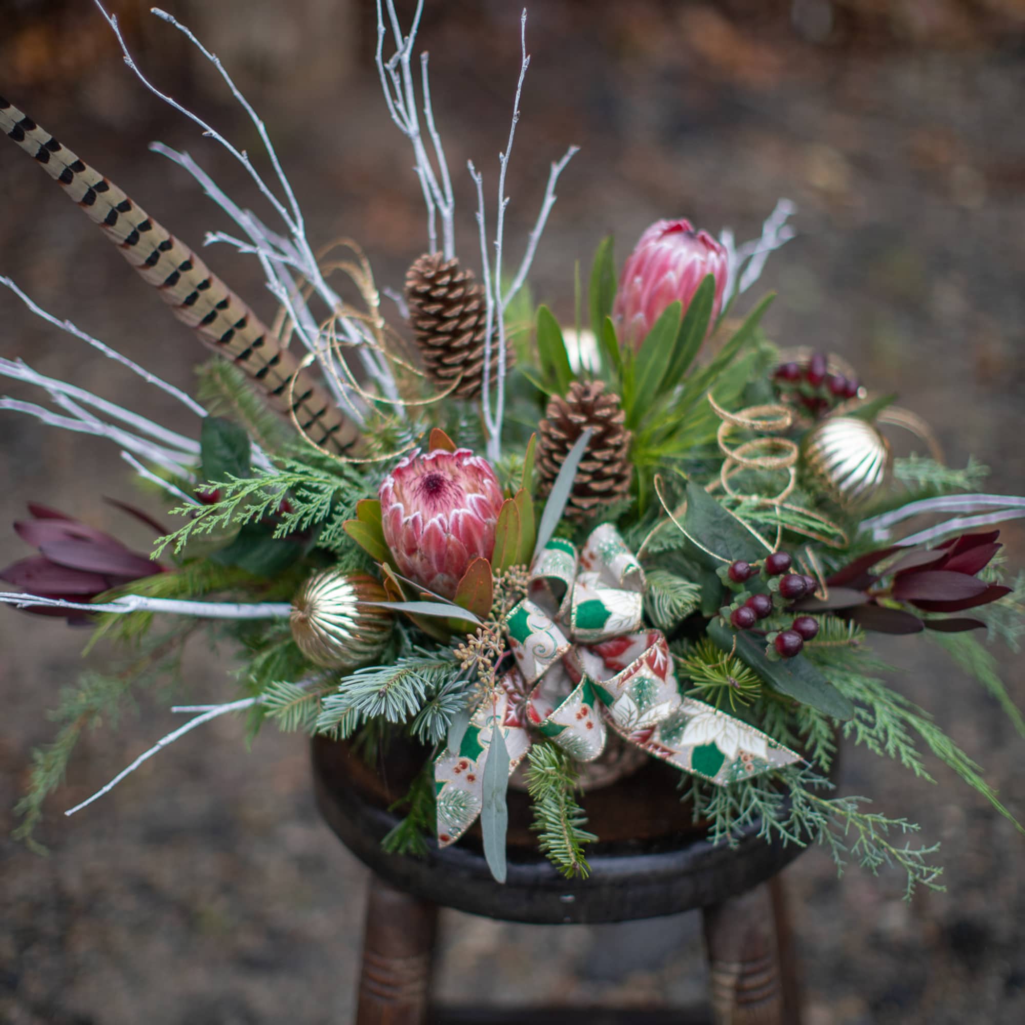 A design in a zinc tin with an outer lining of birch