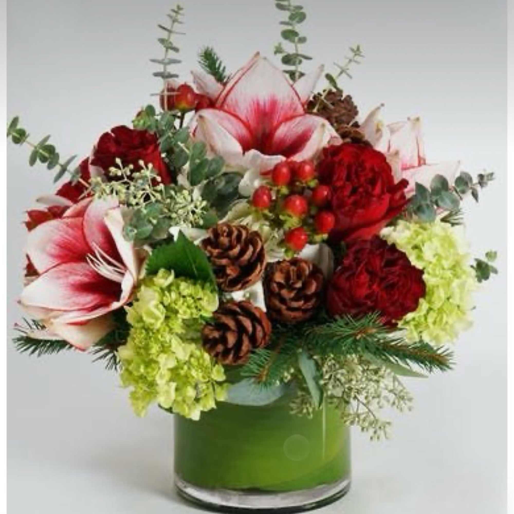 Create joyful atmosphere with holiday flowers . Great gifts and table centrepieces.