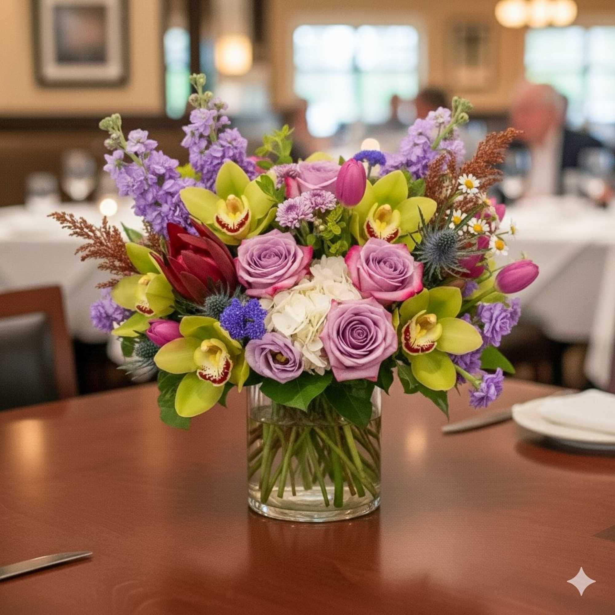 Elegant mix of purple 