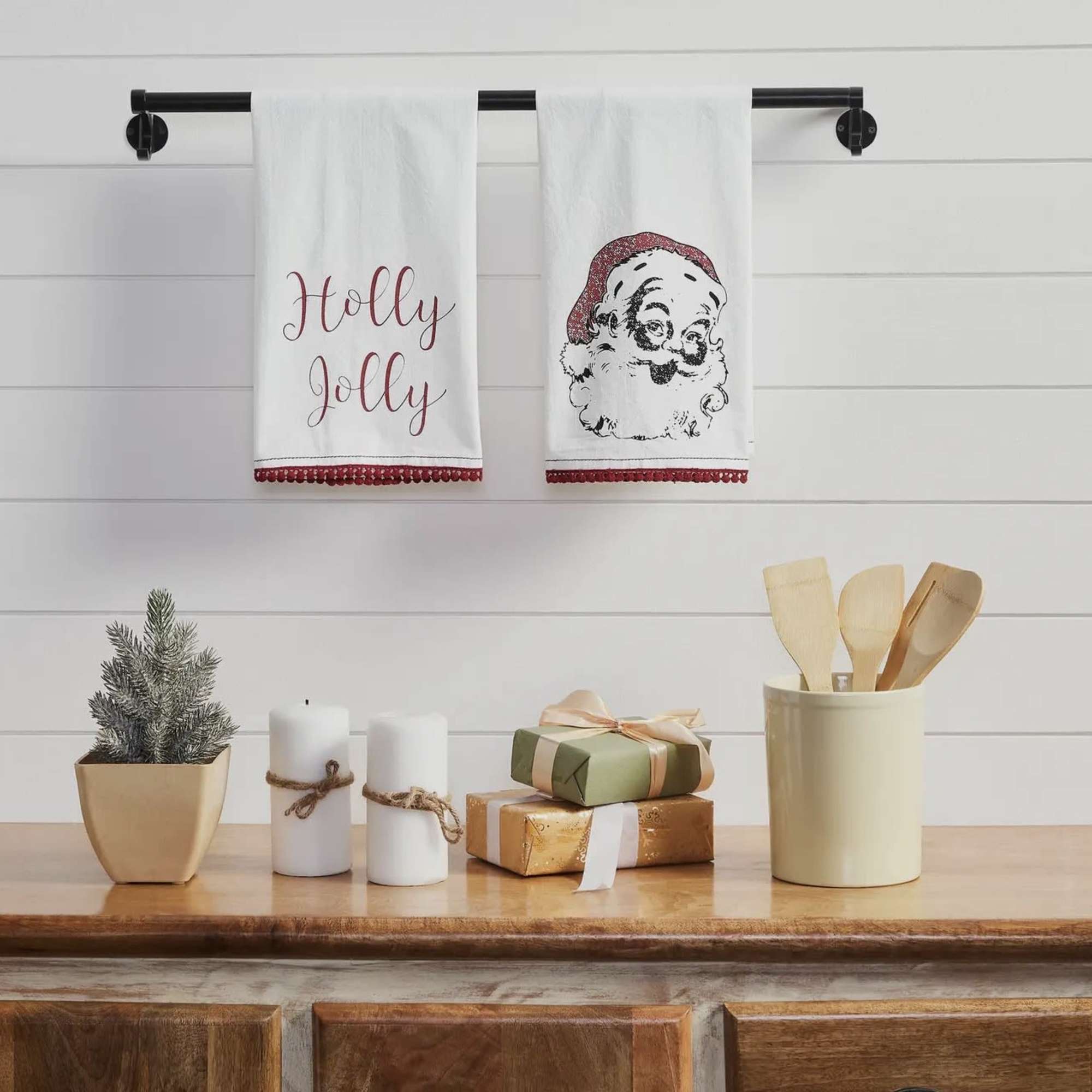 Add some spice to your kitchen towels for an extra pinch of