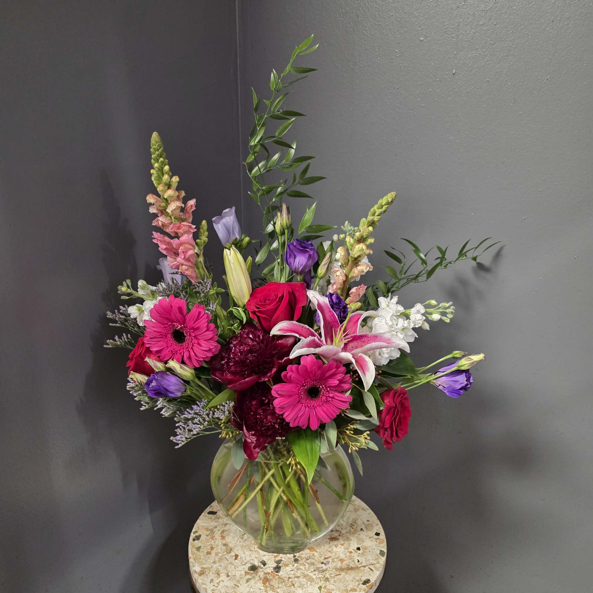 Full of color, texture, and personality, our Bright &amp; Bubbly Bouquet is
