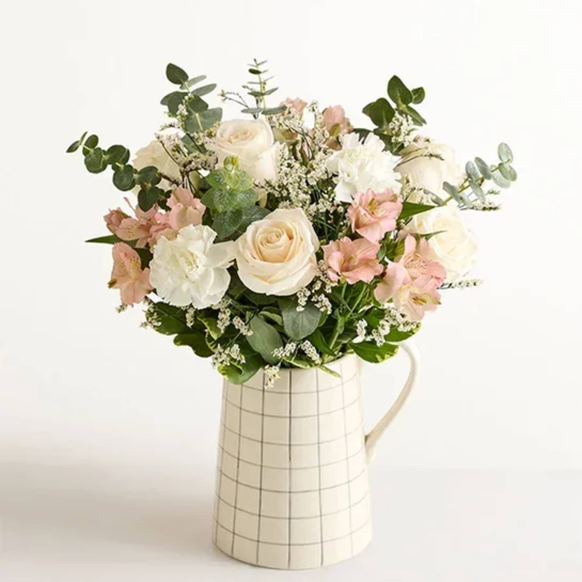 About Natural Elegance&trade; Bouquet
NEW In Britain, &ldquo;pale and interesting&rdquo; is a compliment