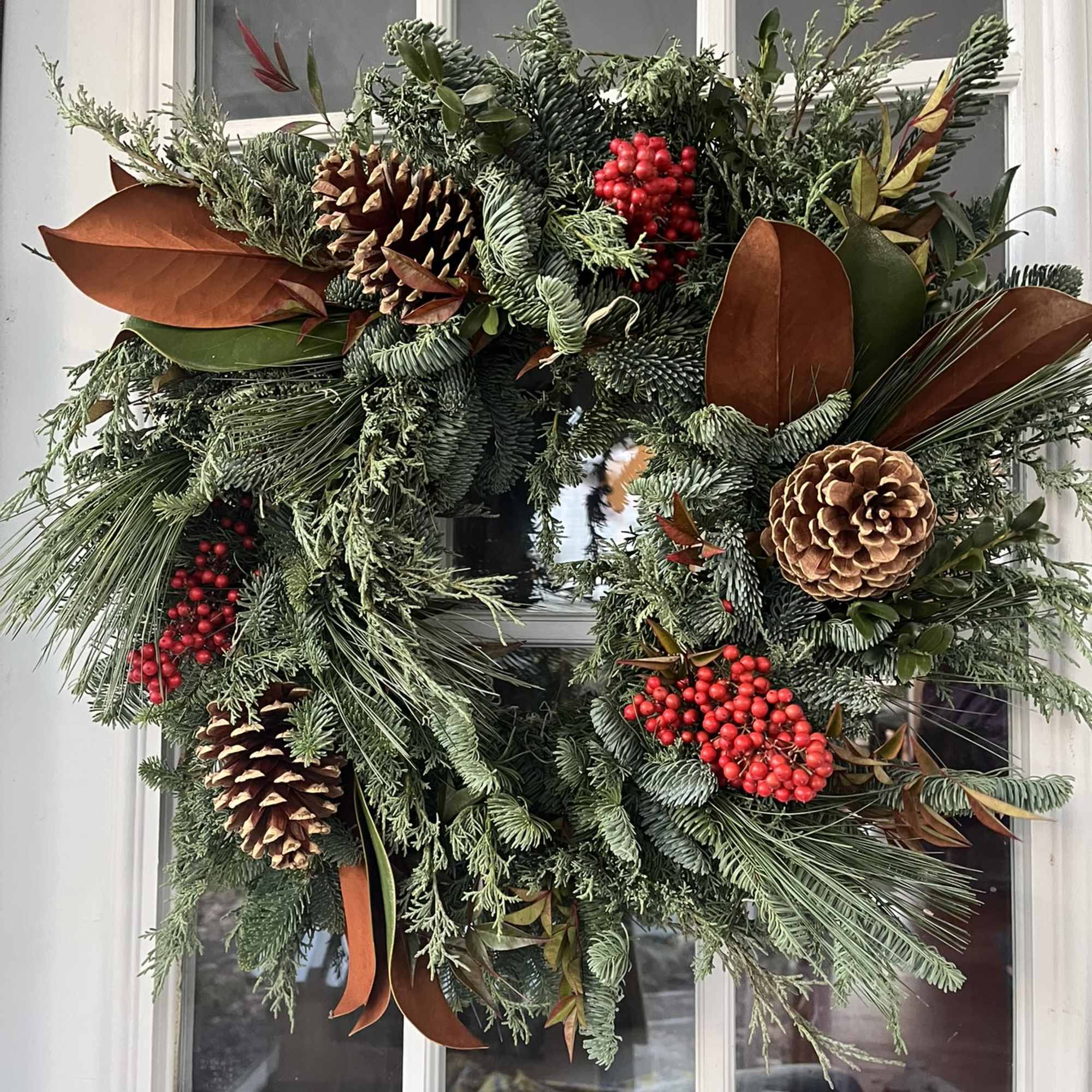 Sow Wonder wreaths are not pre-purchased forms.  They are custom made