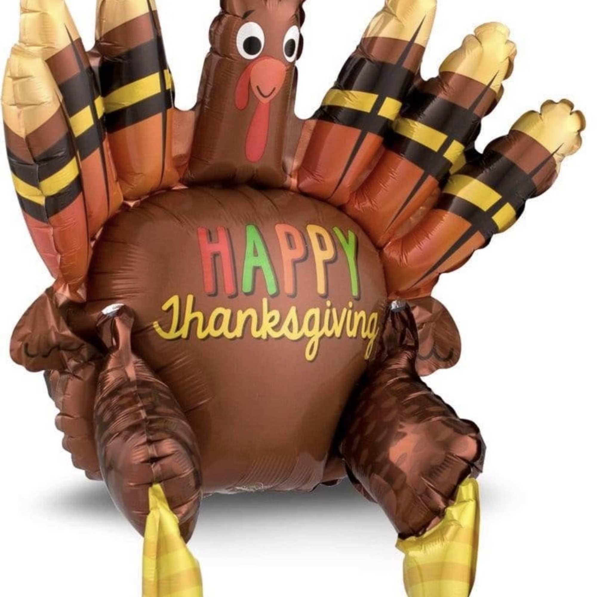 Anagram Happy Thanksgiving Turkey Foil Balloon 26&quot;