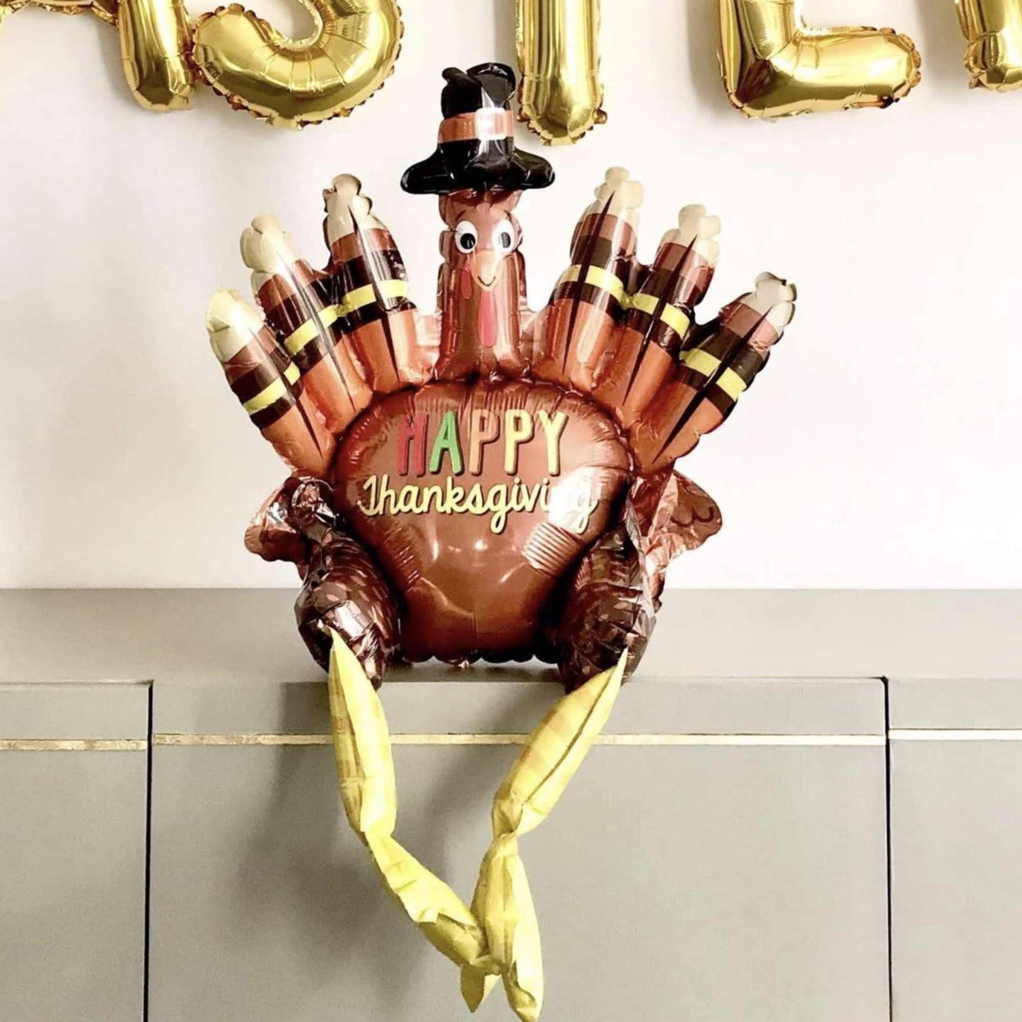 Anagram Happy Thanksgiving Turkey Foil Balloon 26&quot;