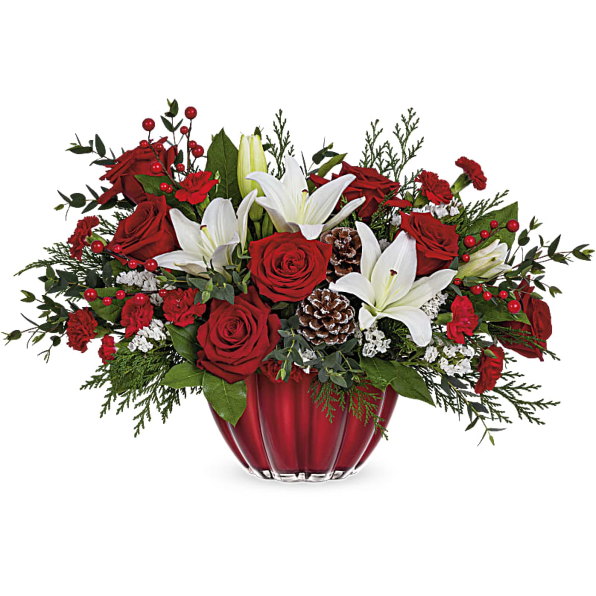 VIBRANT CHRISTMAS CENTERPIECE