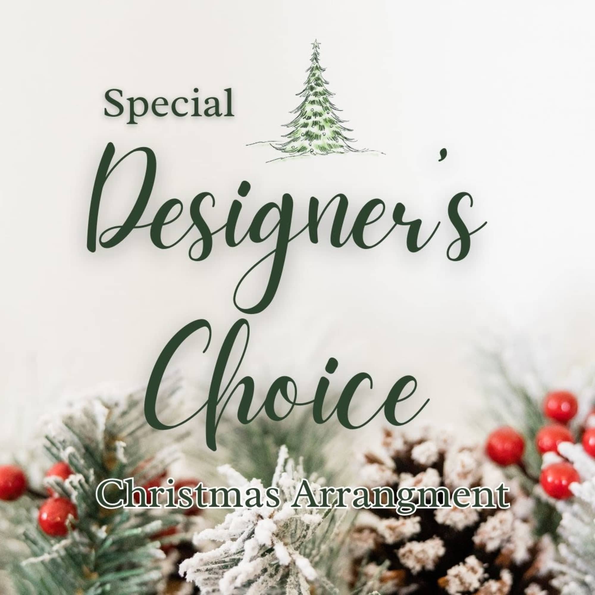 A spectacular variety of Christmas florals and bright accents ready to brighten