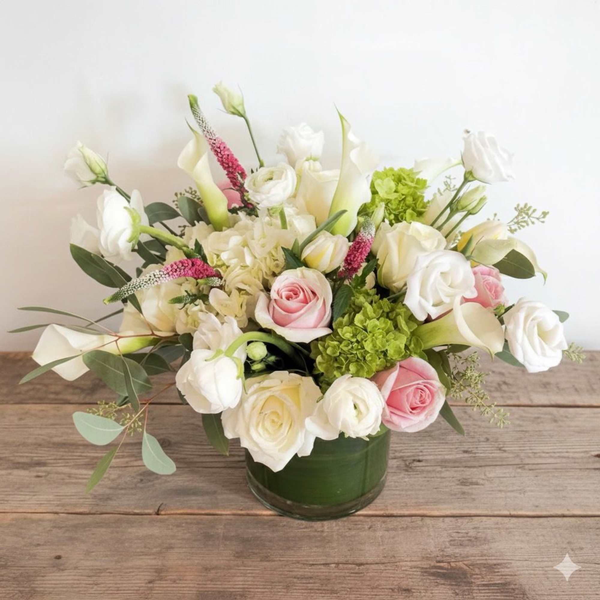 Delicate, dreamy, and timeless &mdash; the Pink Me Up arrangement is a