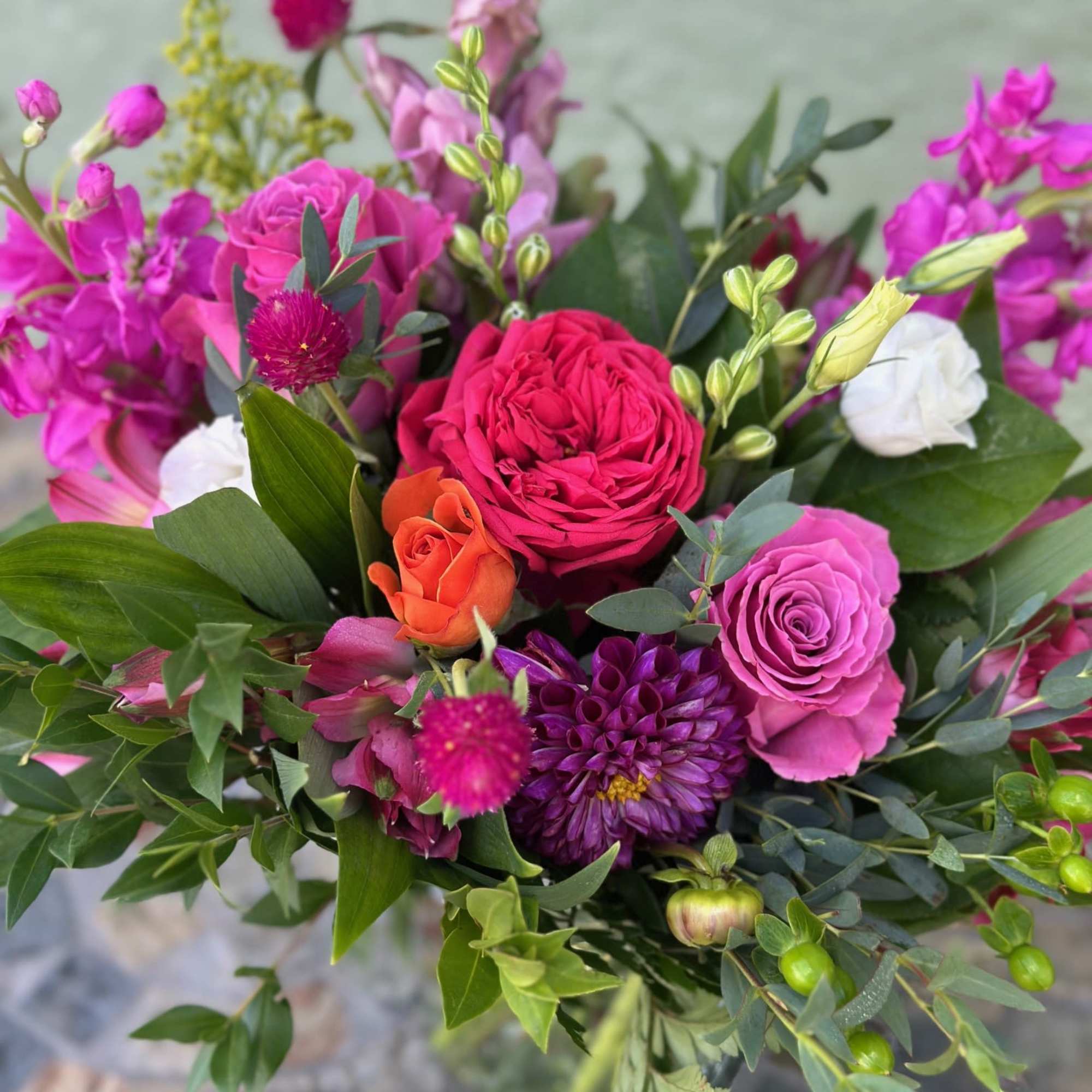 In honor and excitement of the Swift-Kelce engagement this arrangement is bursting