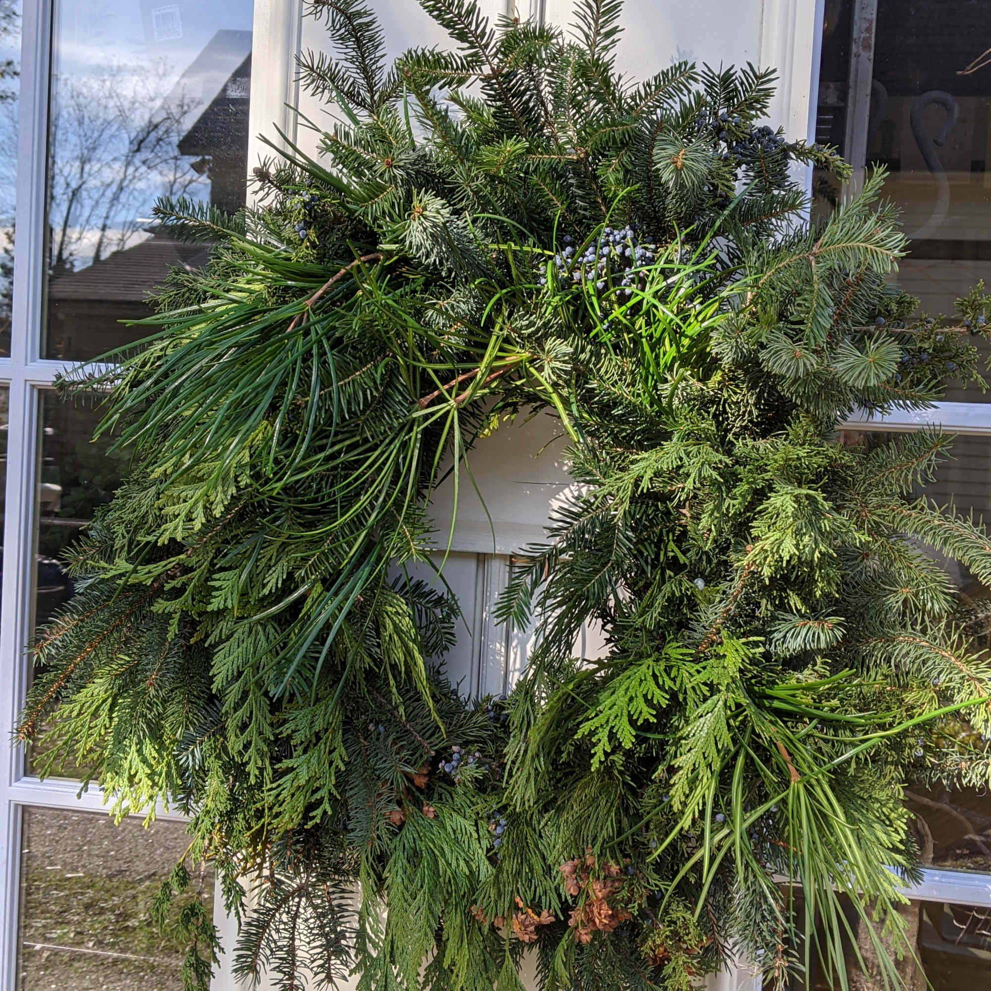 Our wreaths are made to order in shop, they can be purchased