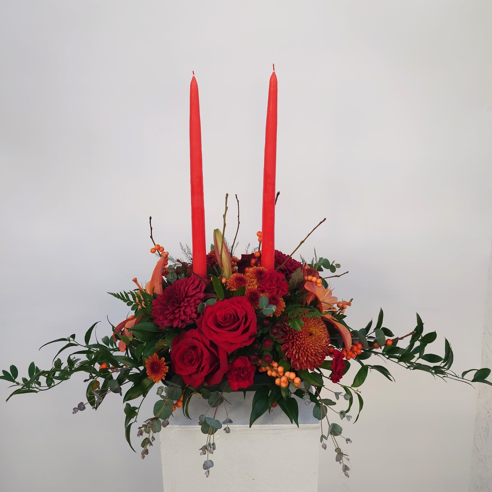 Celebrate the warmth of Thanksgiving with our &quot;Ithaca Harvest Centrepiece,&quot; a tribute