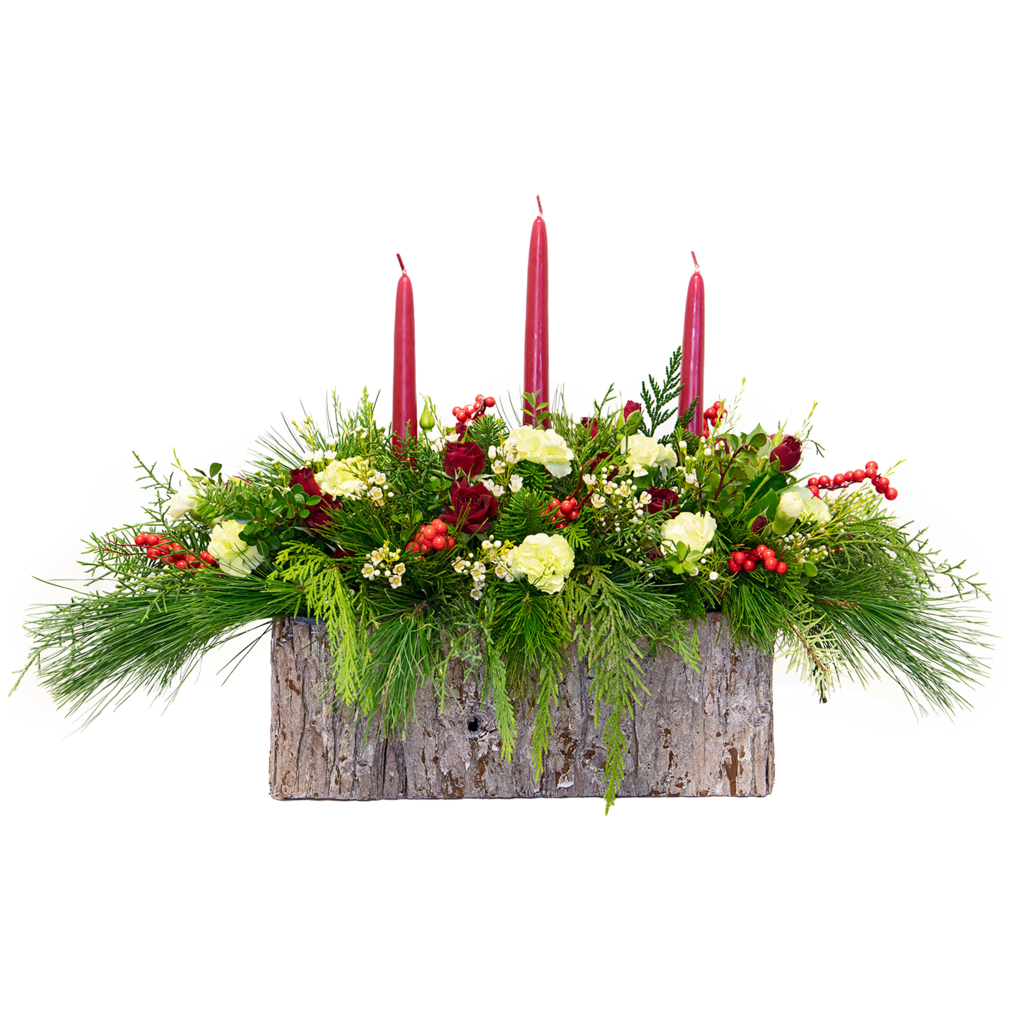 Feast around the festivities this year! Featuring our real Tahoe bark container