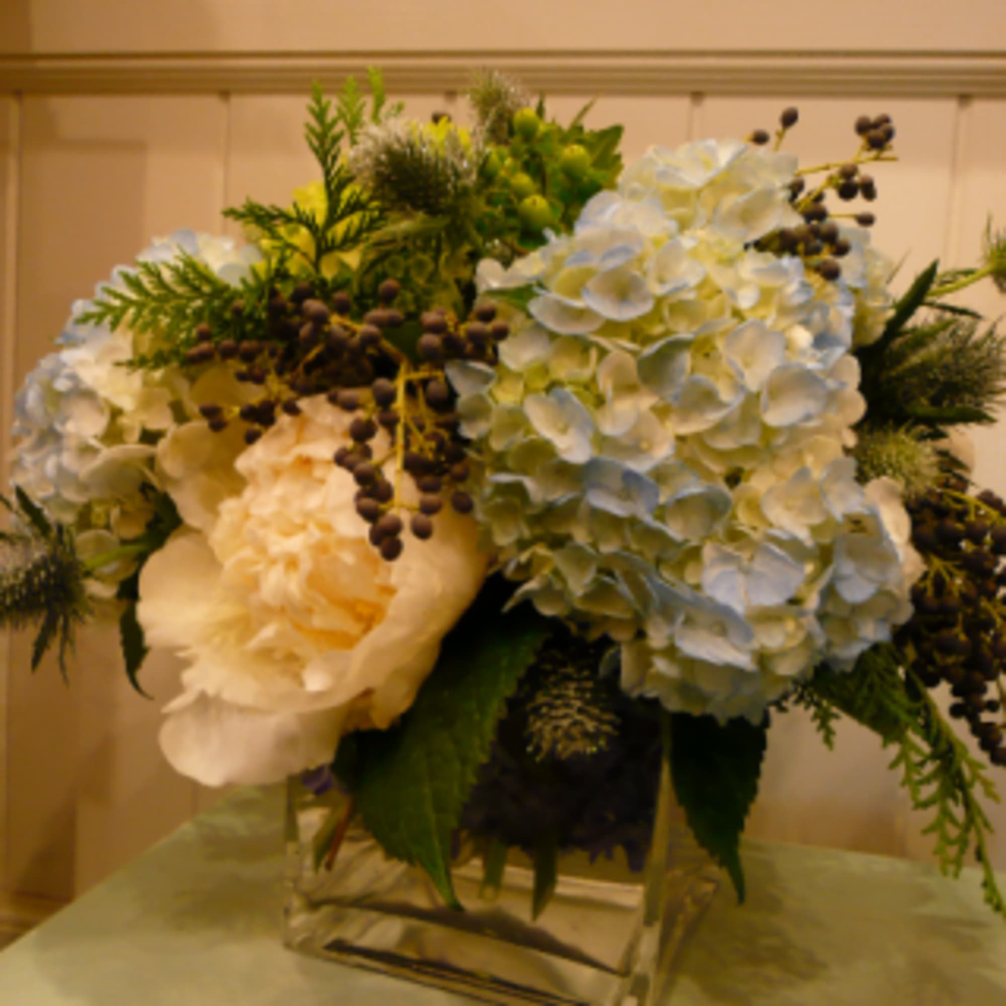 Frosty elegance for any sentiment.